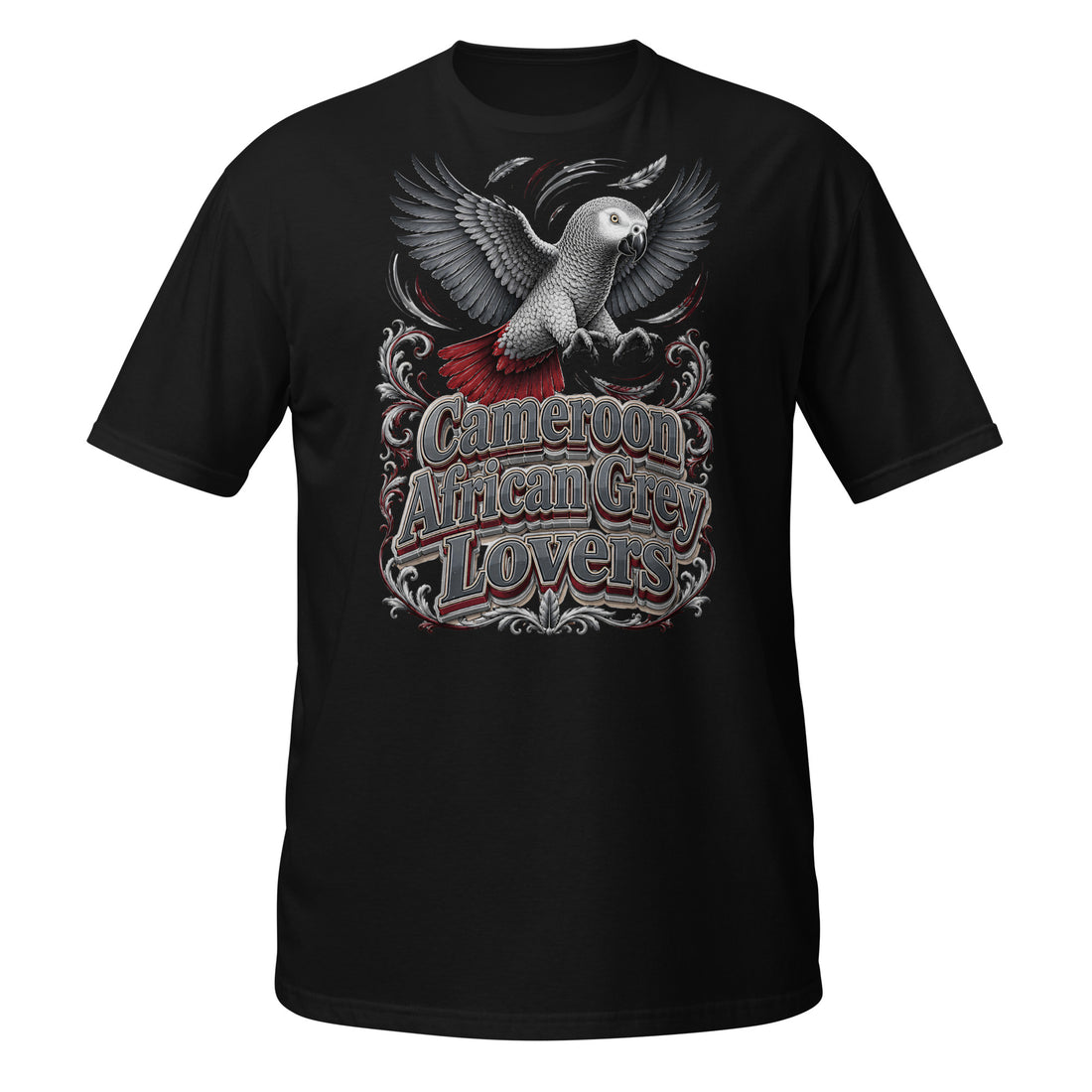 Intelligent African Grey Lovers T-Shirt – Smart Scholar Parrot Art by printfluence.net