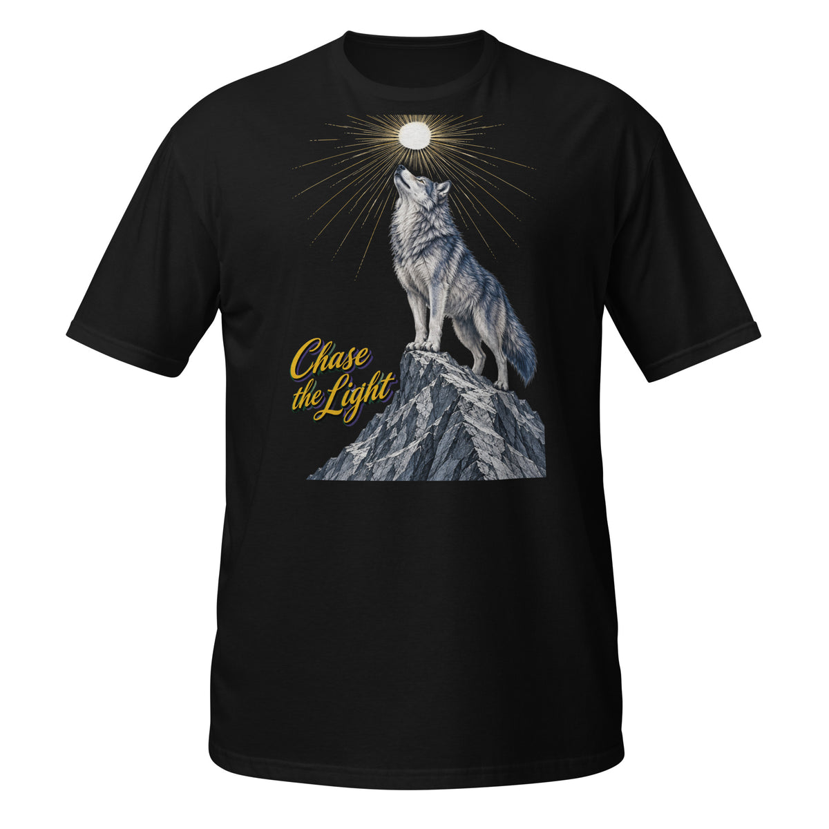 Inspirational Quotes Lovers | Unisex Basic Softstyle T-Shirt — Chase the Light by printfluence