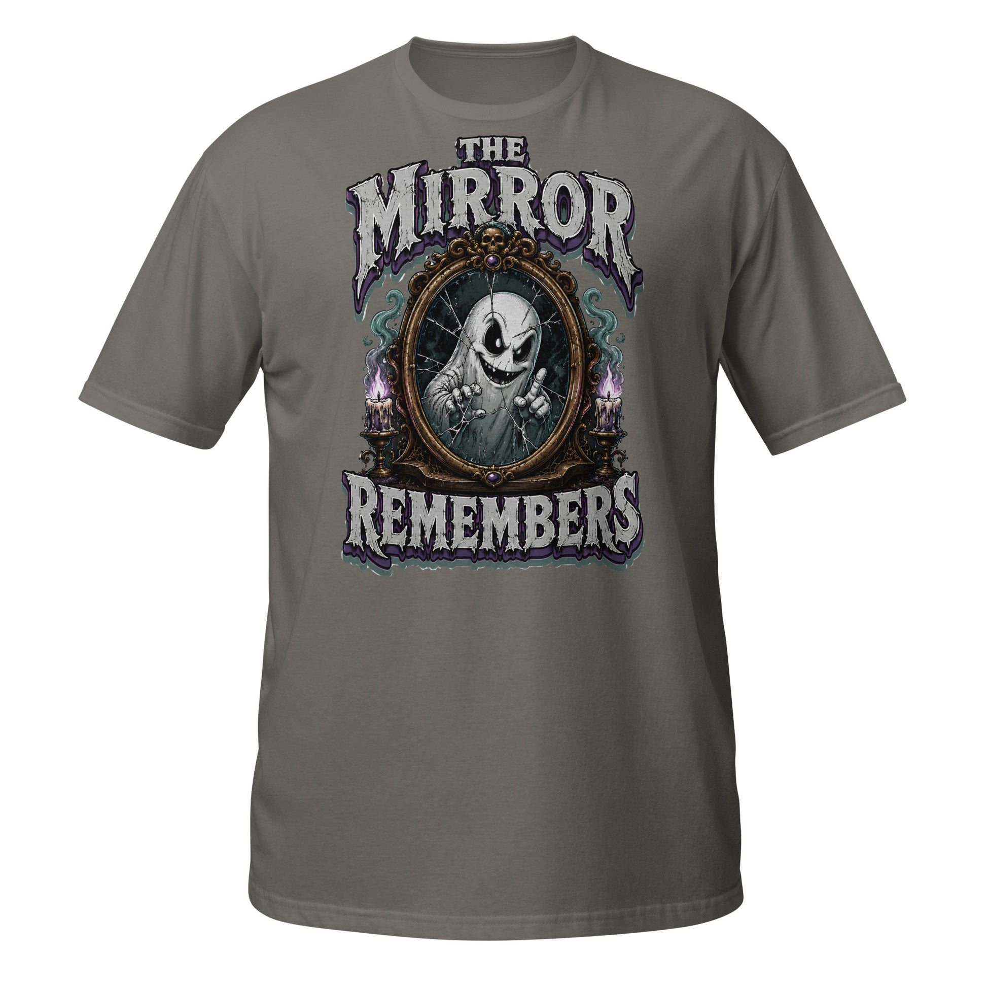 The Mirror Remembers T-Shirt - Gothic Horror & Mystery Tee by printfluence.net