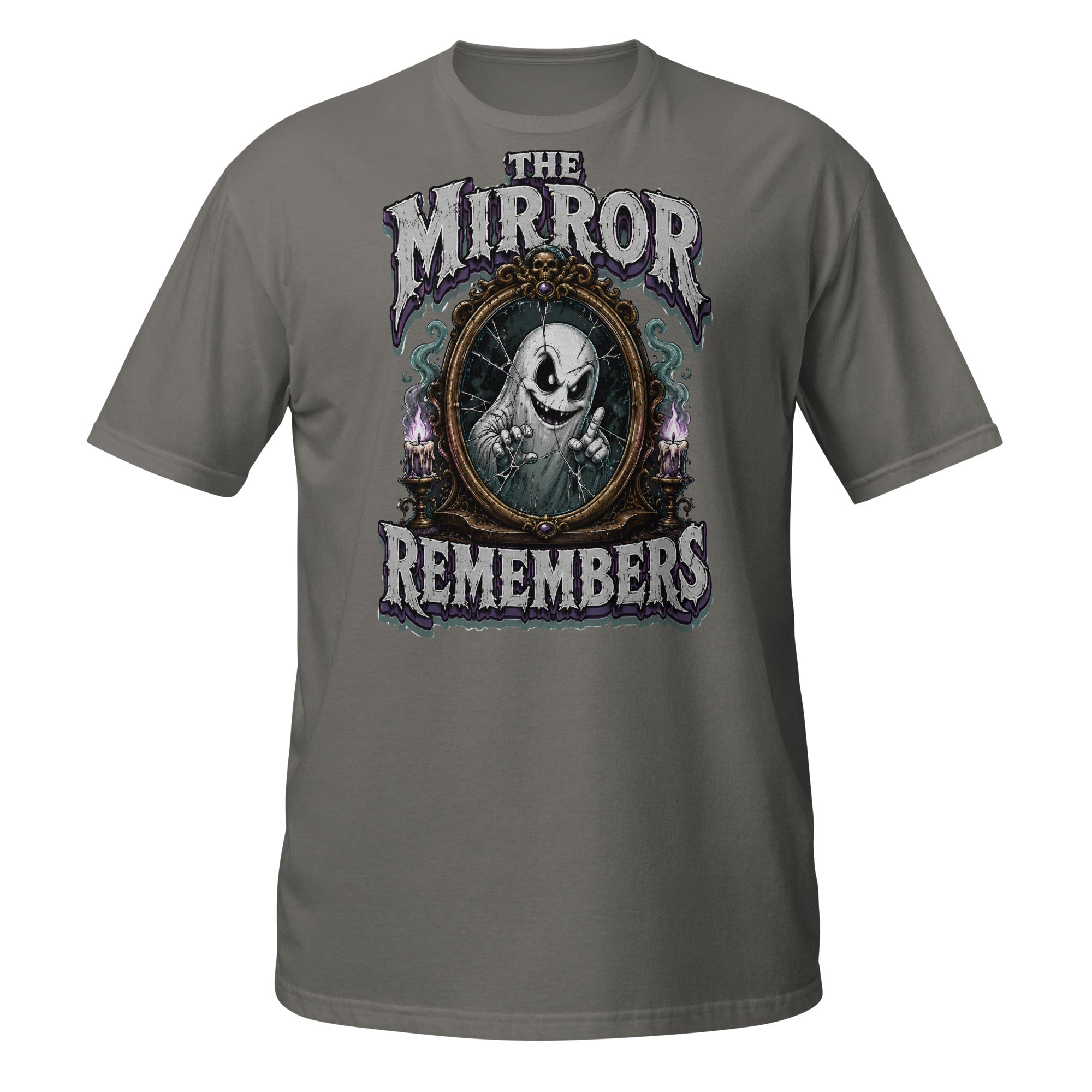 The Mirror Remembers T-Shirt - Gothic Horror & Mystery Tee by printfluence.net