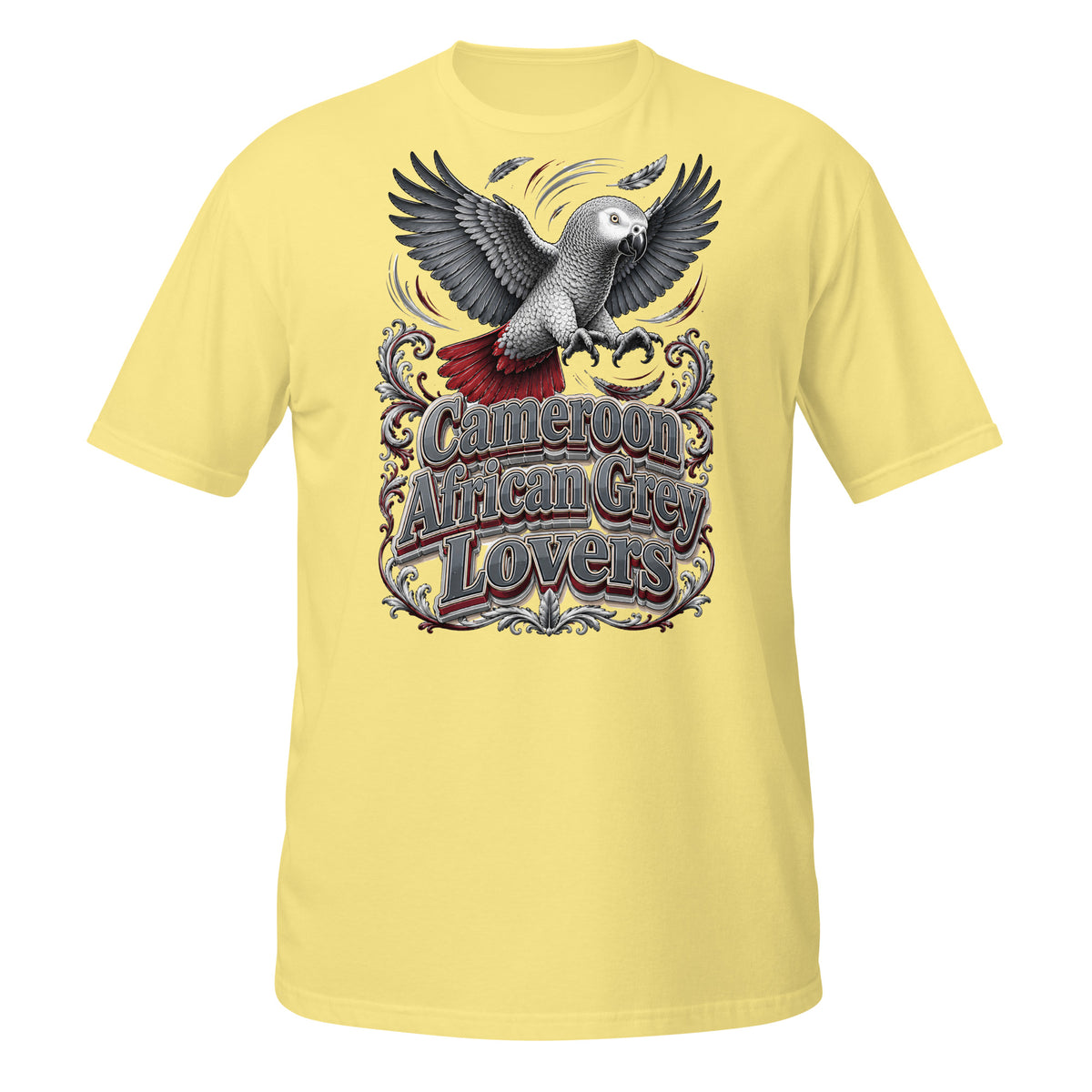 Intelligent African Grey Lovers T-Shirt – Smart Scholar Parrot Art by printfluence.net