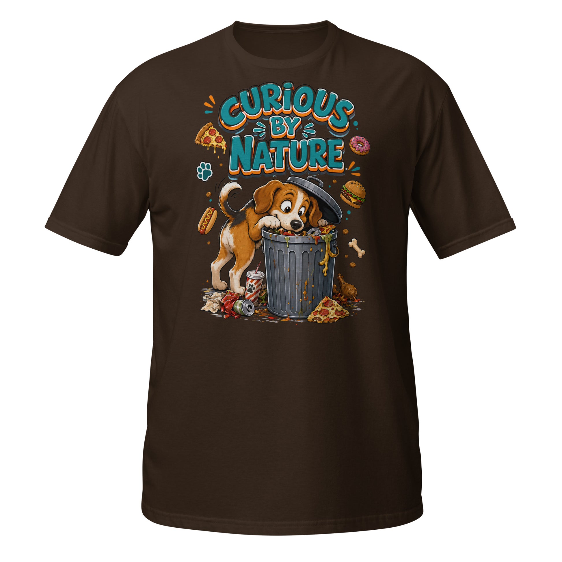 Elite Curious By Nature - Premium Luxury Beagle Dog Lovers T-Shirt by printfluence.net