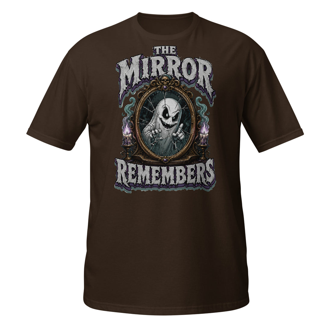 The Mirror Remembers T-Shirt - Gothic Horror & Mystery Tee by printfluence.net