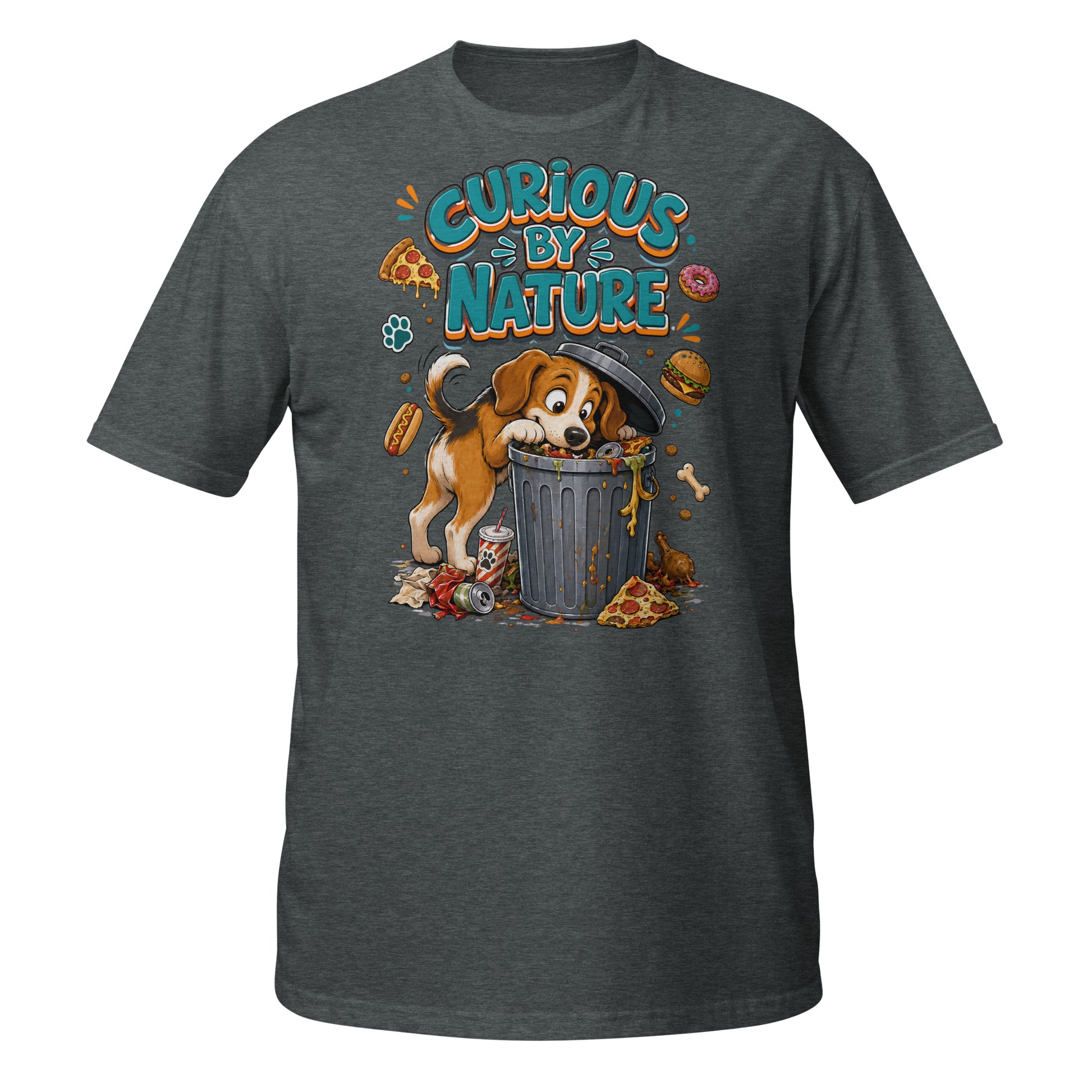 Elite Curious By Nature - Premium Luxury Beagle Dog Lovers T-Shirt by printfluence.net