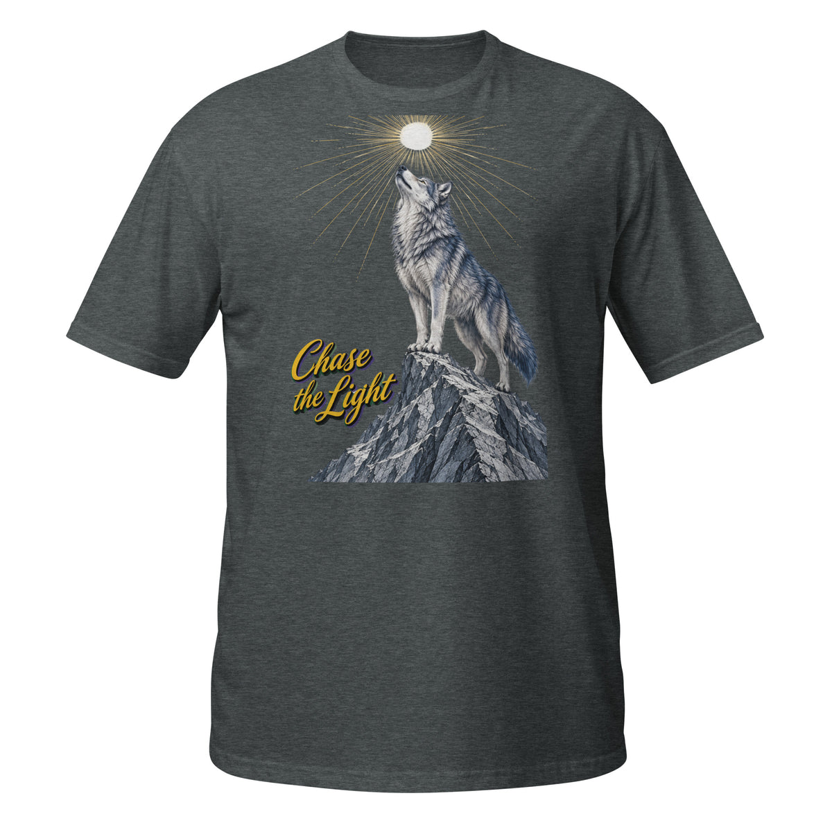 Inspirational Quotes Lovers | Unisex Basic Softstyle T-Shirt — Chase the Light by printfluence