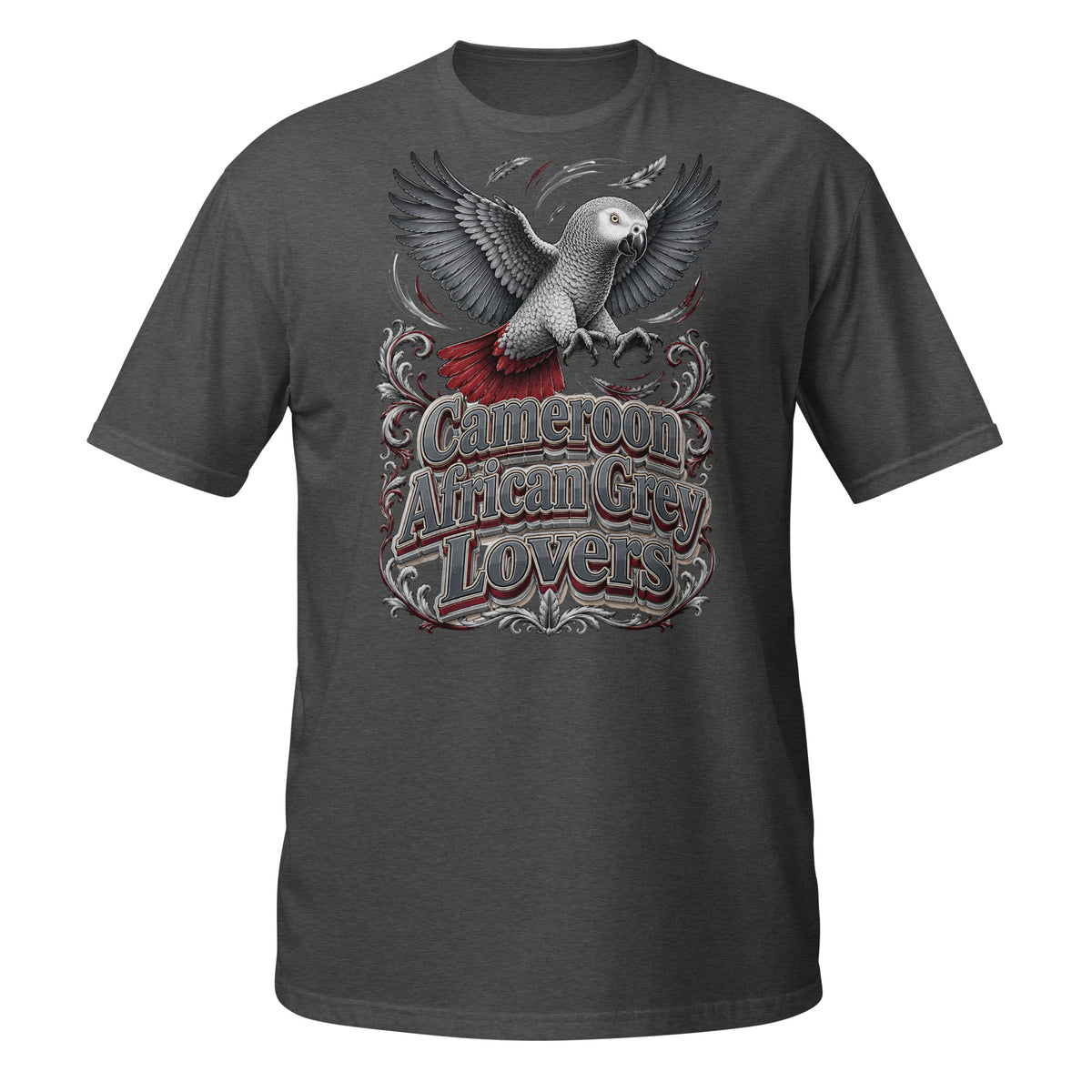 Intelligent African Grey Lovers T-Shirt – Smart Scholar Parrot Art by printfluence.net