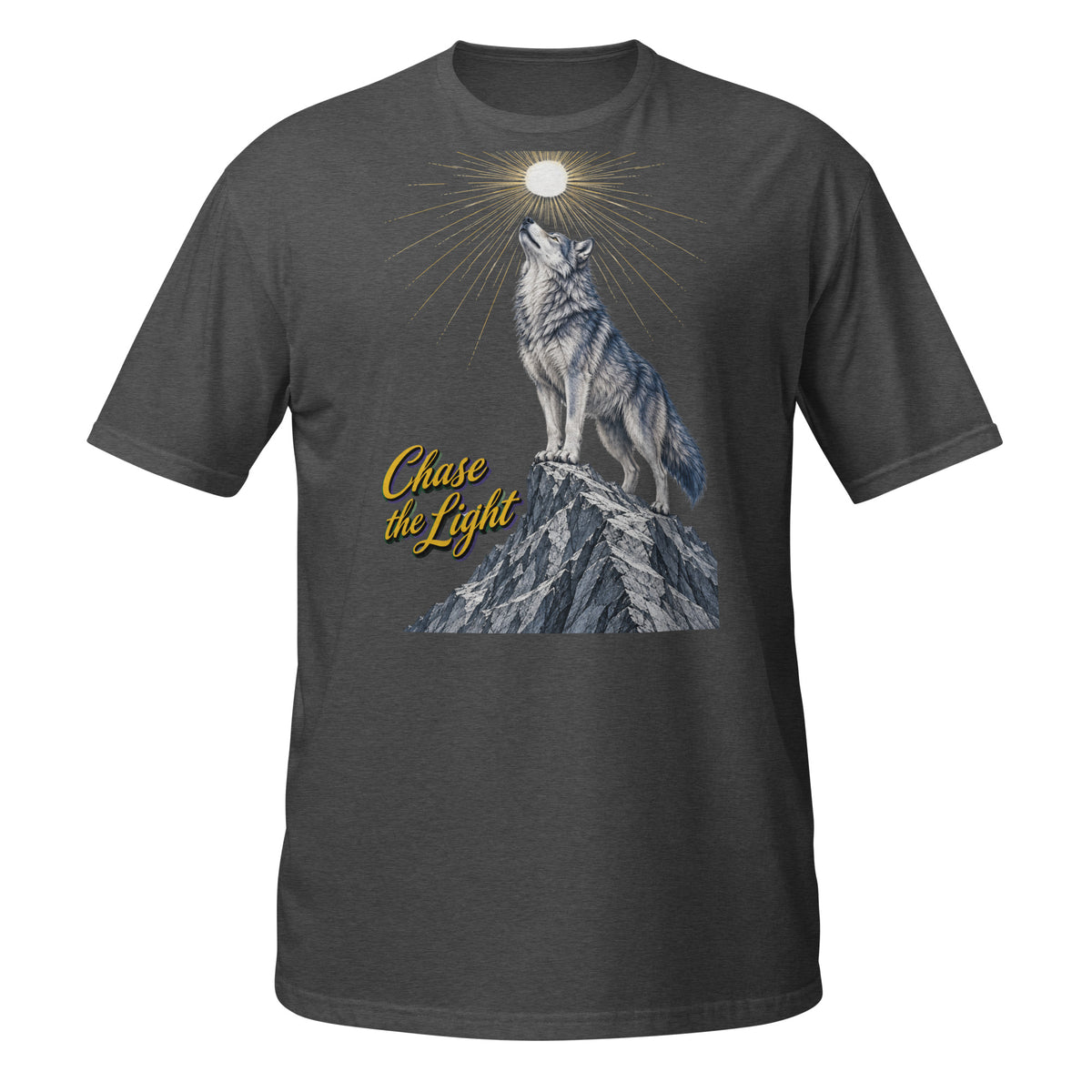 Inspirational Quotes Lovers | Unisex Basic Softstyle T-Shirt — Chase the Light by printfluence