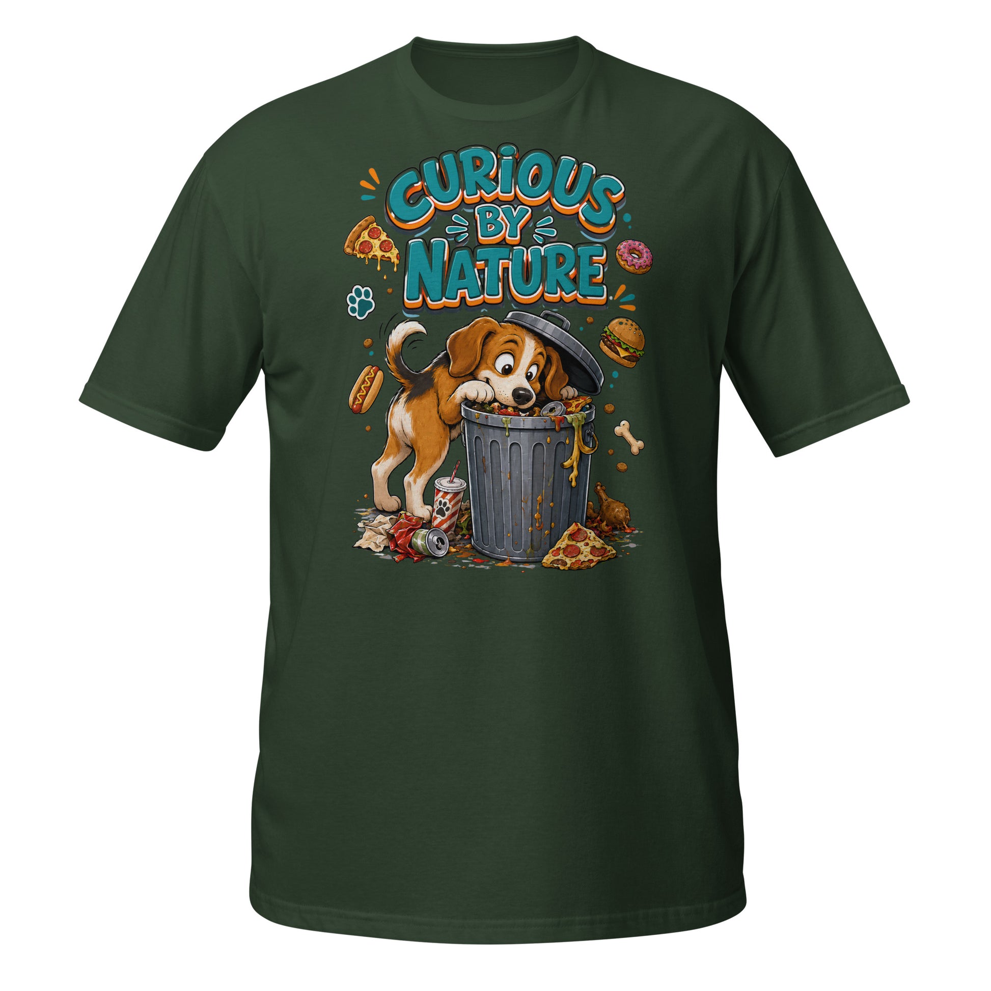 Elite Curious By Nature - Premium Luxury Beagle Dog Lovers T-Shirt by printfluence.net