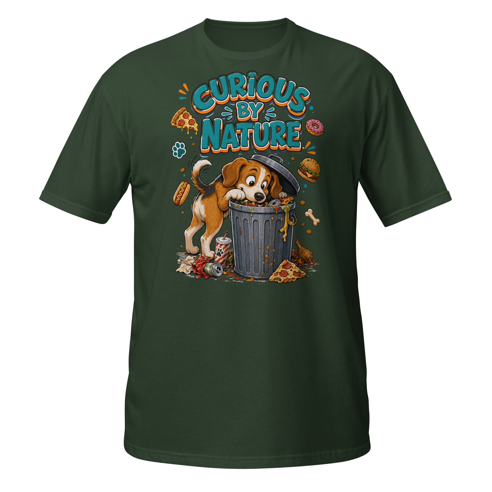 Elite Curious By Nature - Premium Luxury Beagle Dog Lovers T-Shirt by printfluence.net