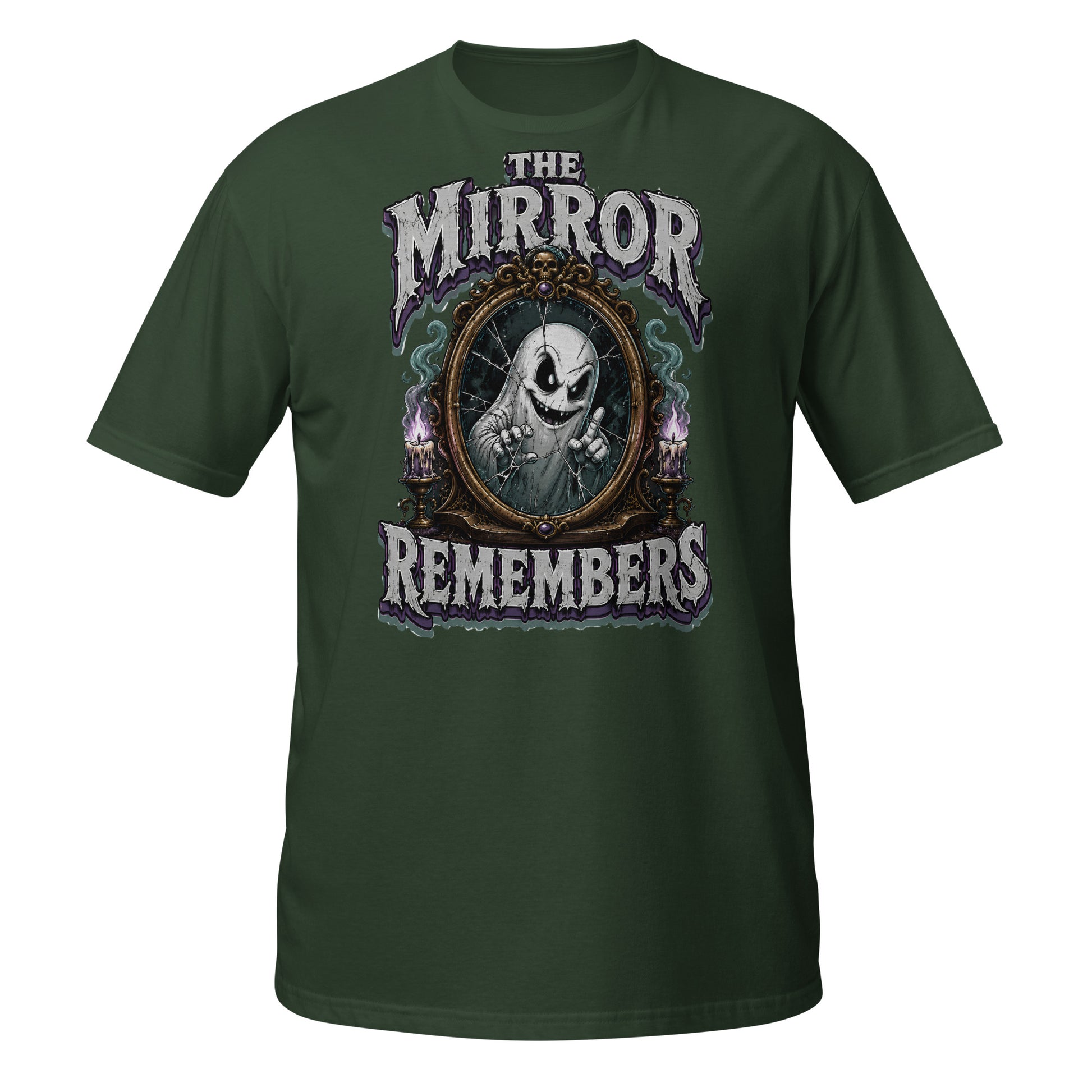The Mirror Remembers T-Shirt - Gothic Horror & Mystery Tee by printfluence.net