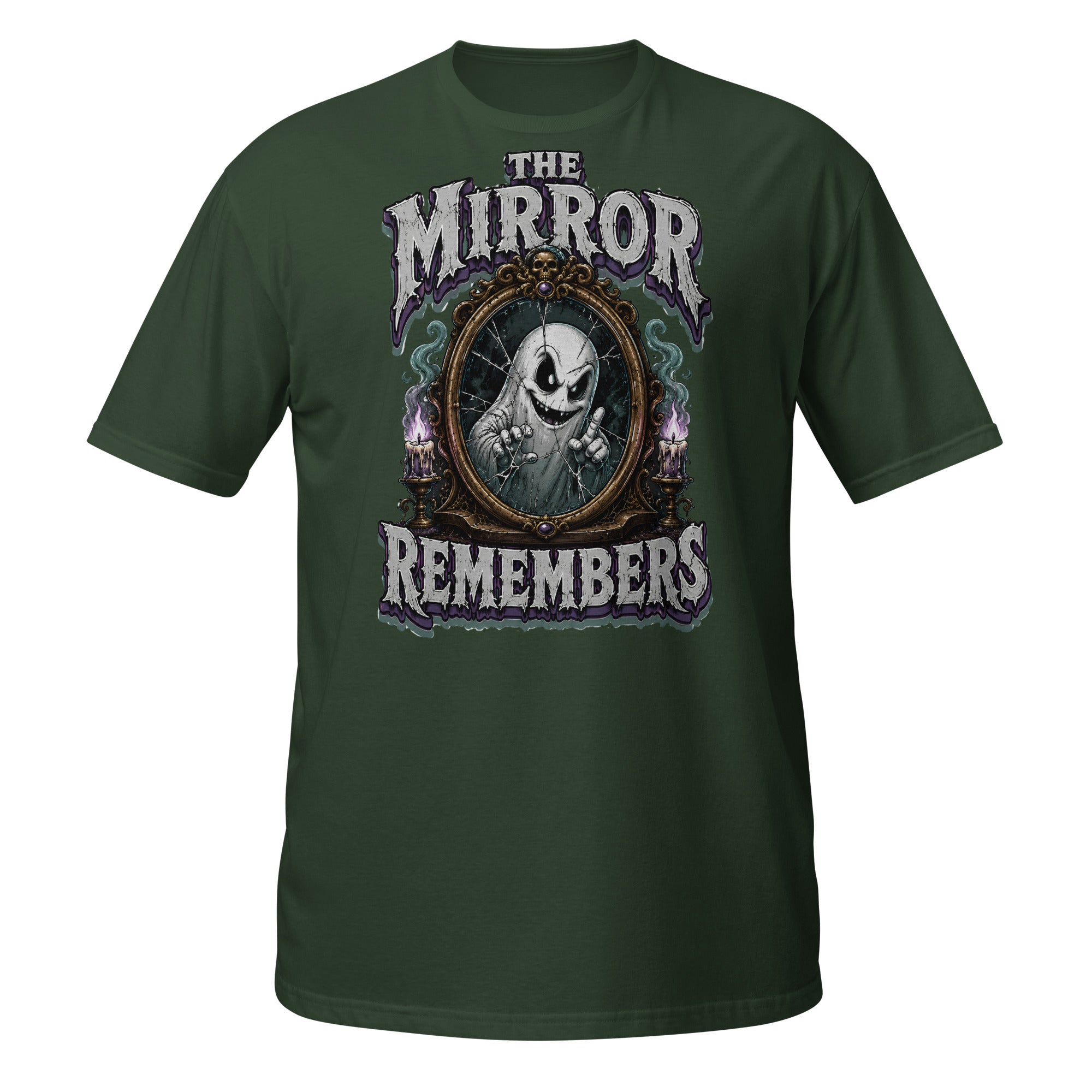 The Mirror Remembers T-Shirt - Gothic Horror & Mystery Tee by printfluence.net