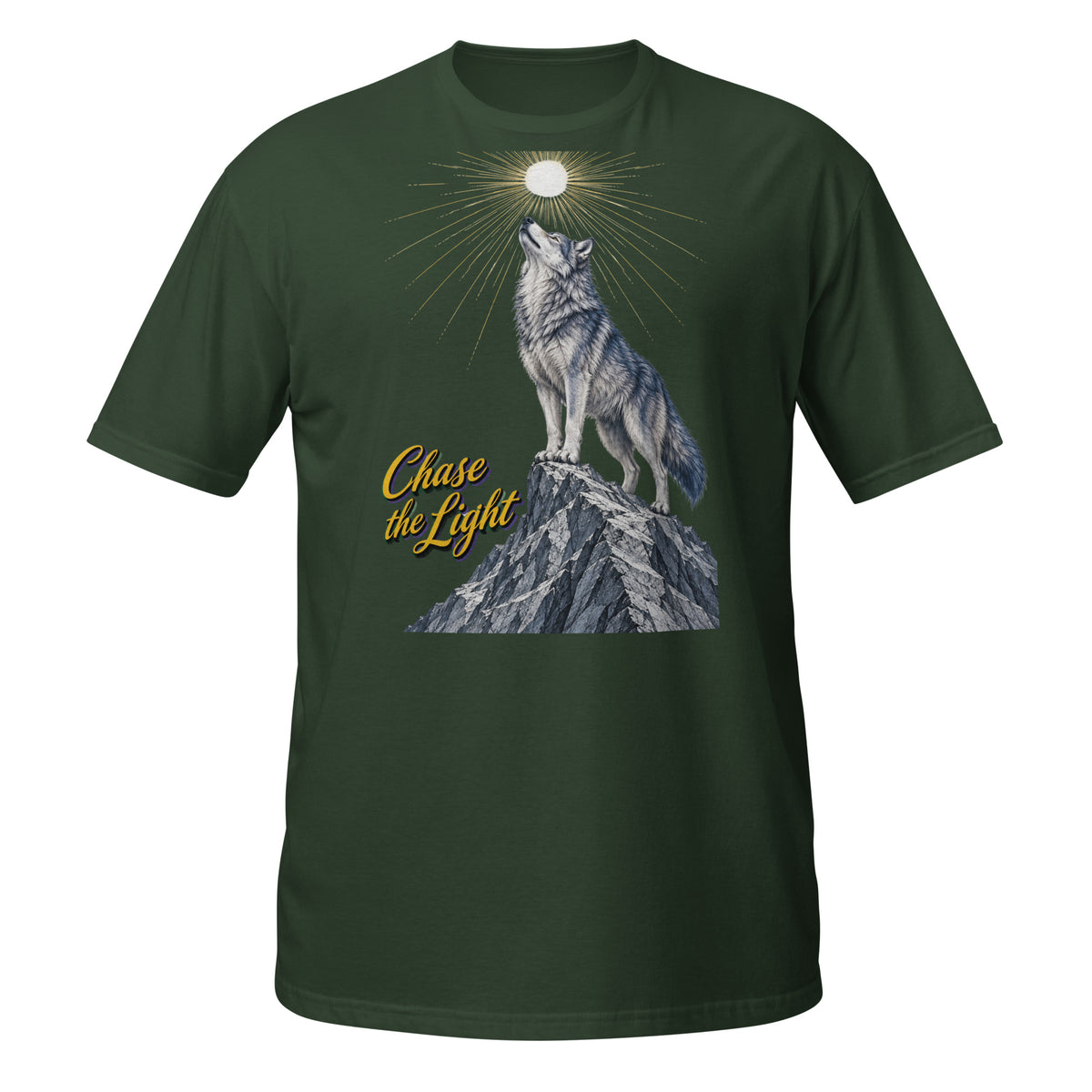Inspirational Quotes Lovers | Unisex Basic Softstyle T-Shirt — Chase the Light by printfluence