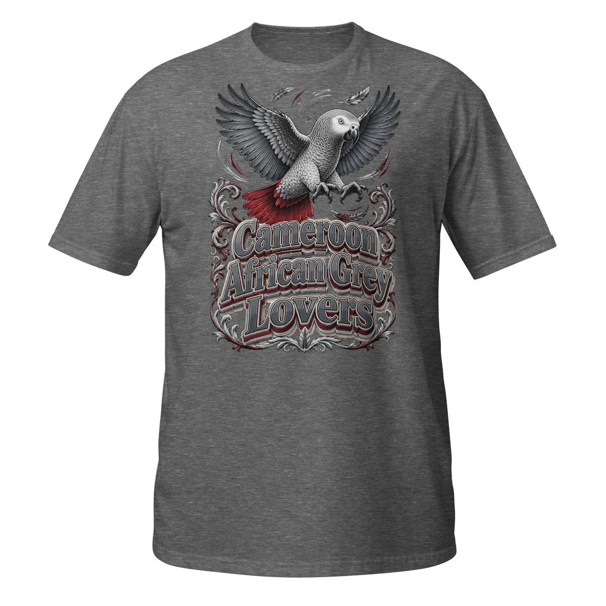 Intelligent African Grey Lovers T-Shirt – Smart Scholar Parrot Art by printfluence.net