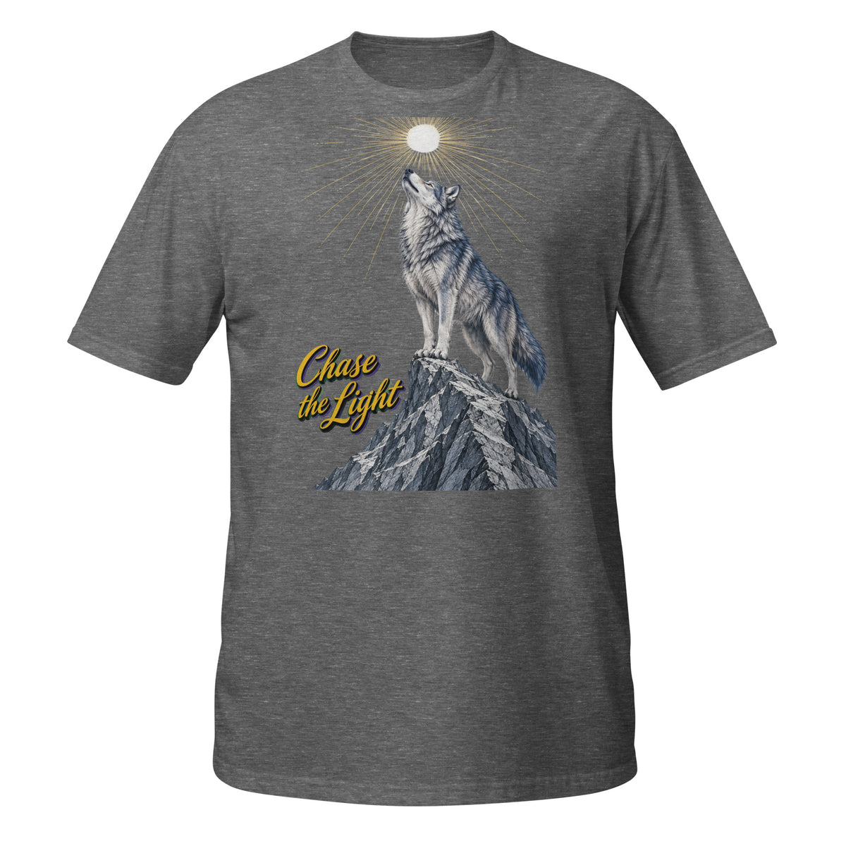 Inspirational Quotes Lovers | Unisex Basic Softstyle T-Shirt — Chase the Light by printfluence