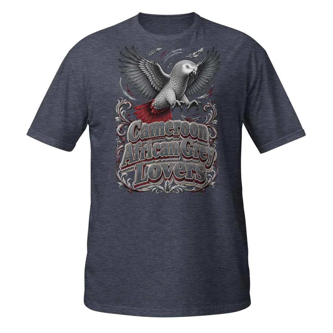 Intelligent African Grey Lovers T-Shirt – Smart Scholar Parrot Art by printfluence.net