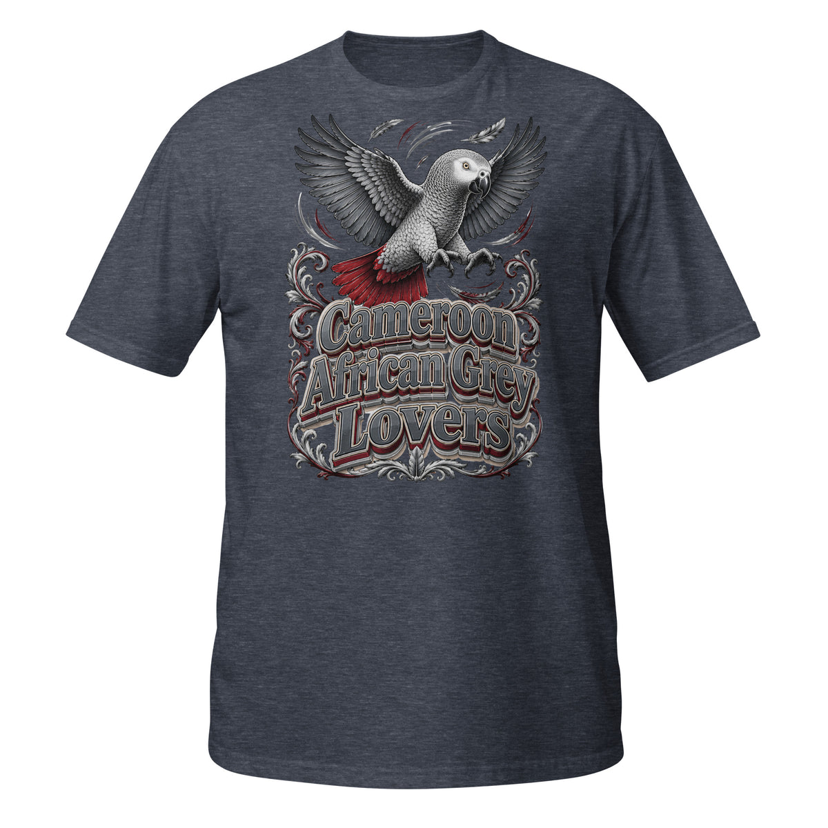 Intelligent African Grey Lovers T-Shirt – Smart Scholar Parrot Art by printfluence.net