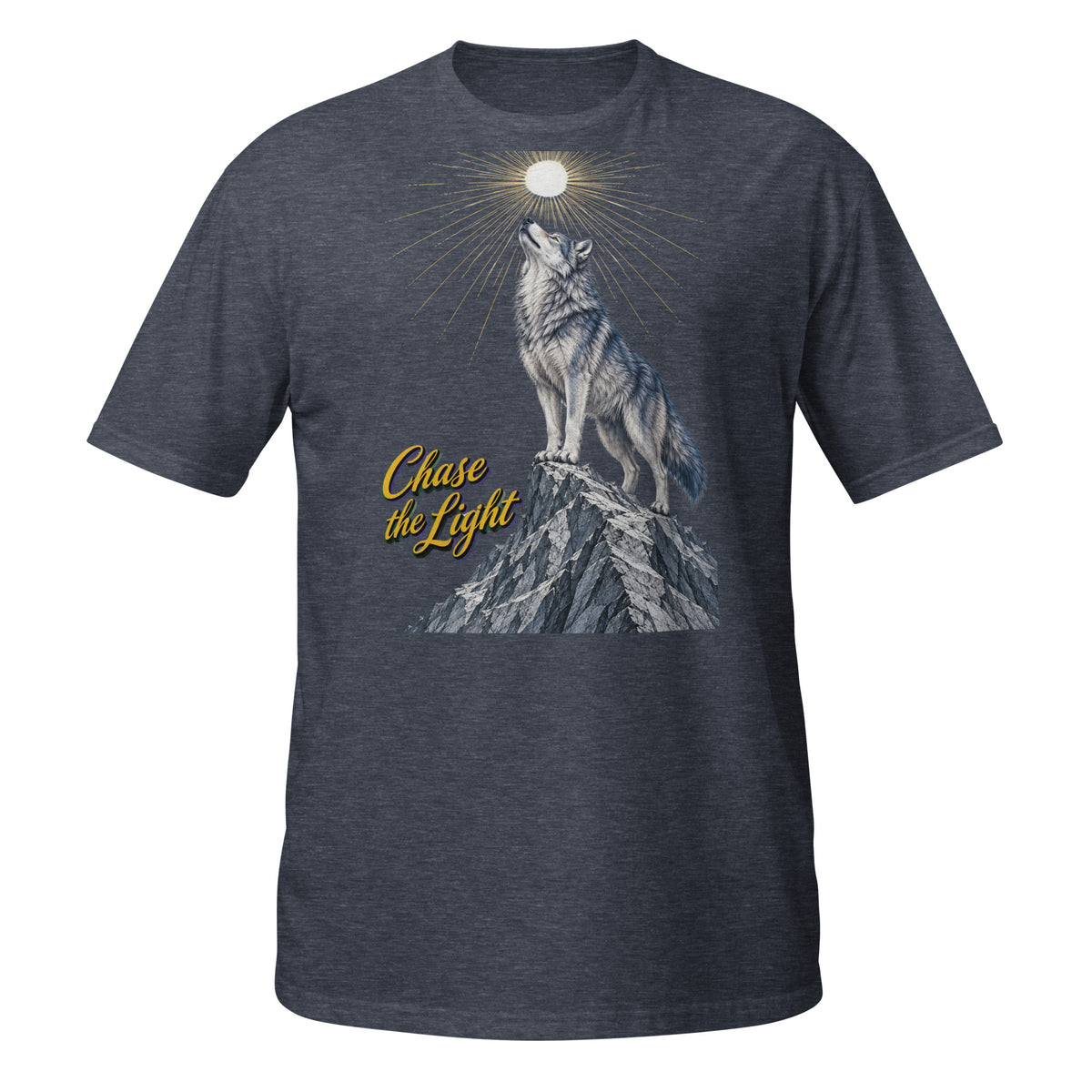 Inspirational Quotes Lovers | Unisex Basic Softstyle T-Shirt — Chase the Light by printfluence