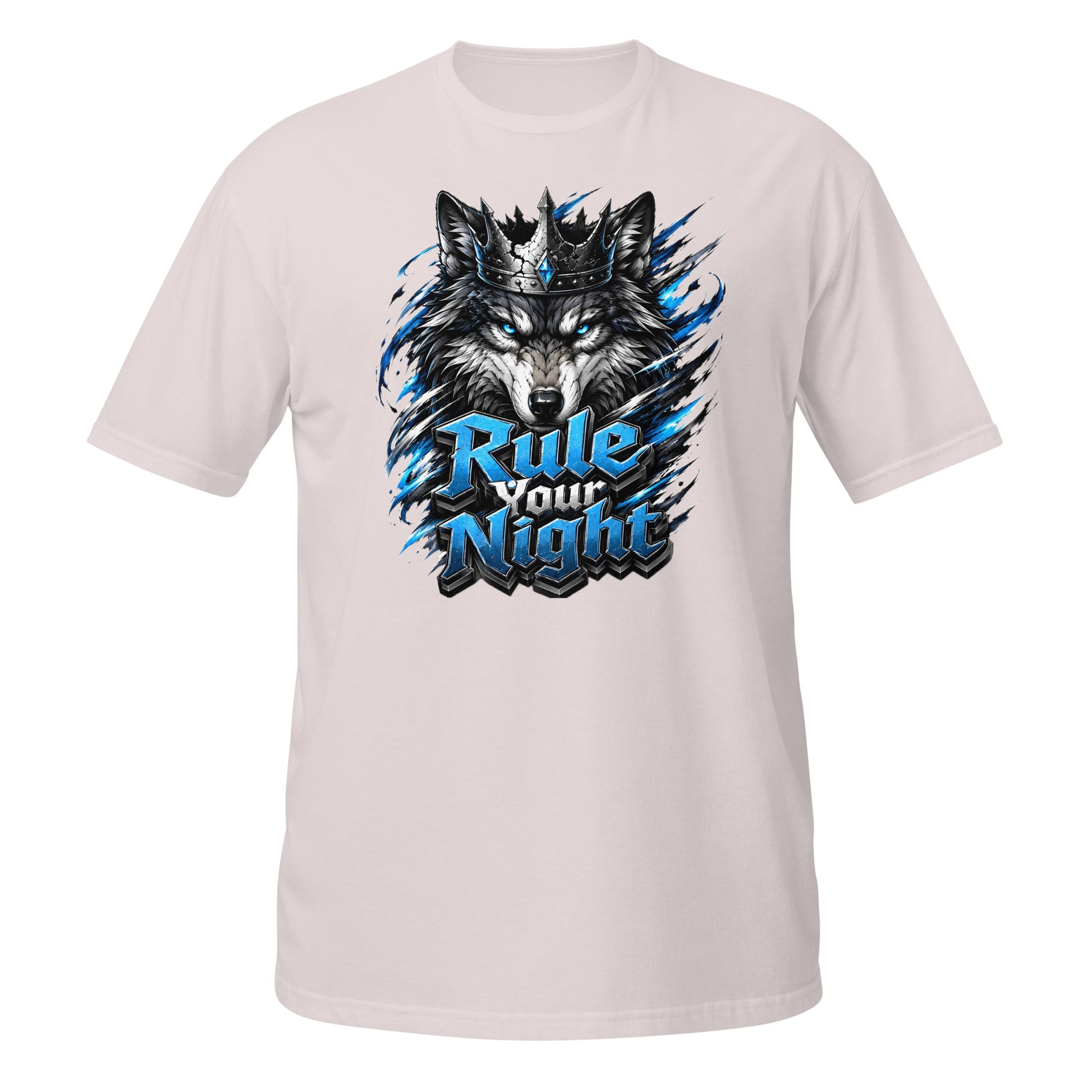 Short-Sleeve Unisex T-Shirt - Rule Your Night - Crowned Alpha Wolf by printfluence.net