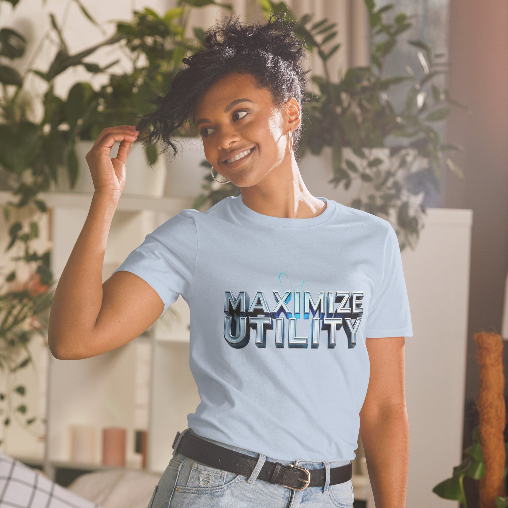 Short-Sleeve Unisex T-Shirt - Maximize Utility Unisex Tee – Smart Grind Short Sleeve by printfluence.net