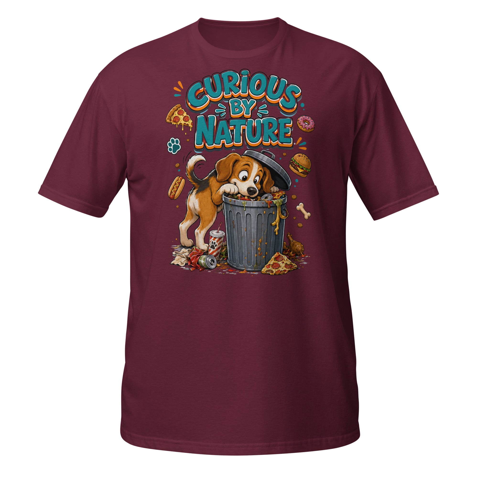 Elite Curious By Nature - Premium Luxury Beagle Dog Lovers T-Shirt by printfluence.net