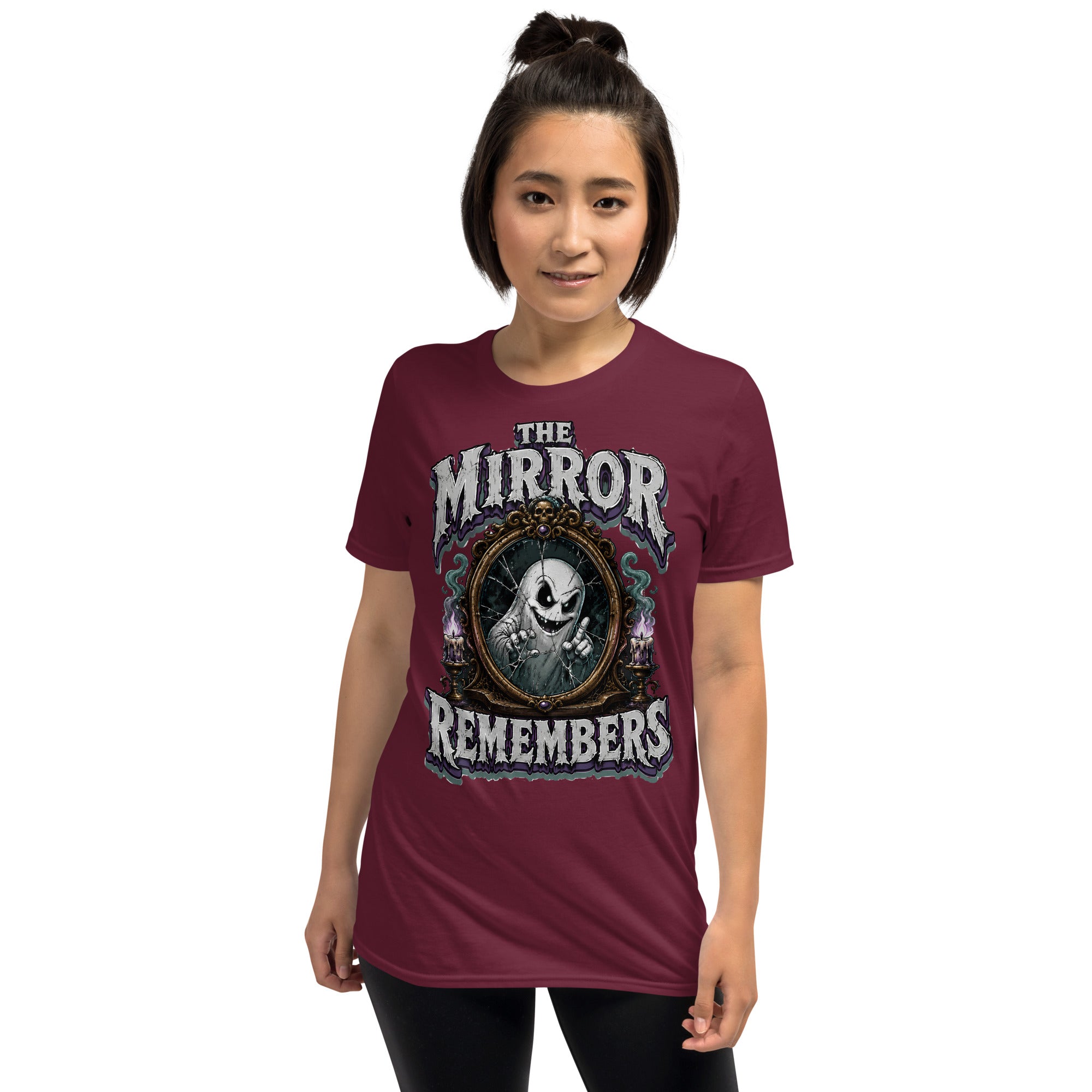 The Mirror Remembers T-Shirt - Gothic Horror & Mystery Tee by printfluence.net