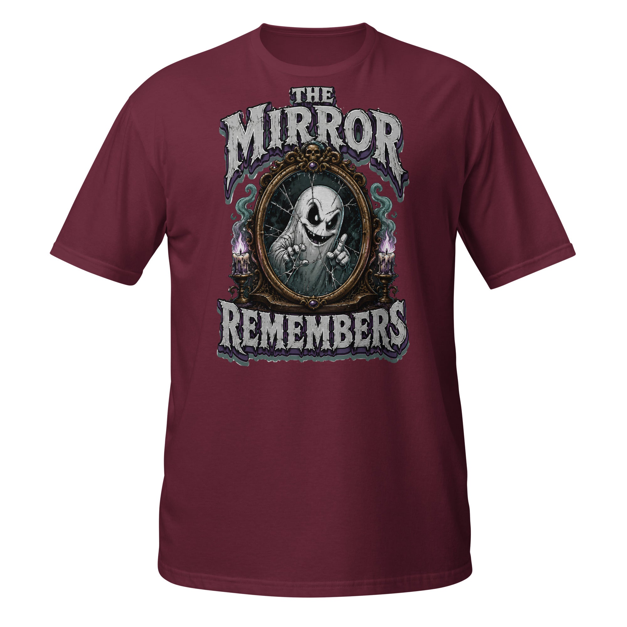 The Mirror Remembers T-Shirt - Gothic Horror & Mystery Tee by printfluence.net