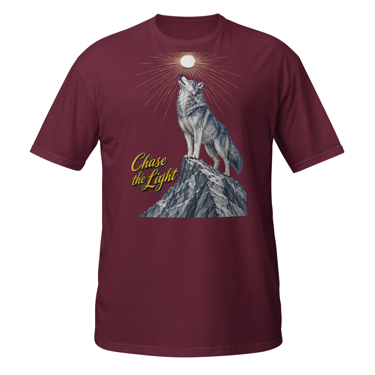 Inspirational Quotes Lovers | Unisex Basic Softstyle T-Shirt — Chase the Light by printfluence