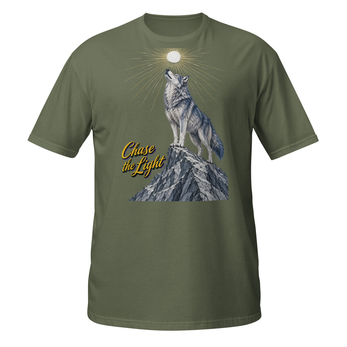 Inspirational Quotes Lovers | Unisex Basic Softstyle T-Shirt — Chase the Light by printfluence