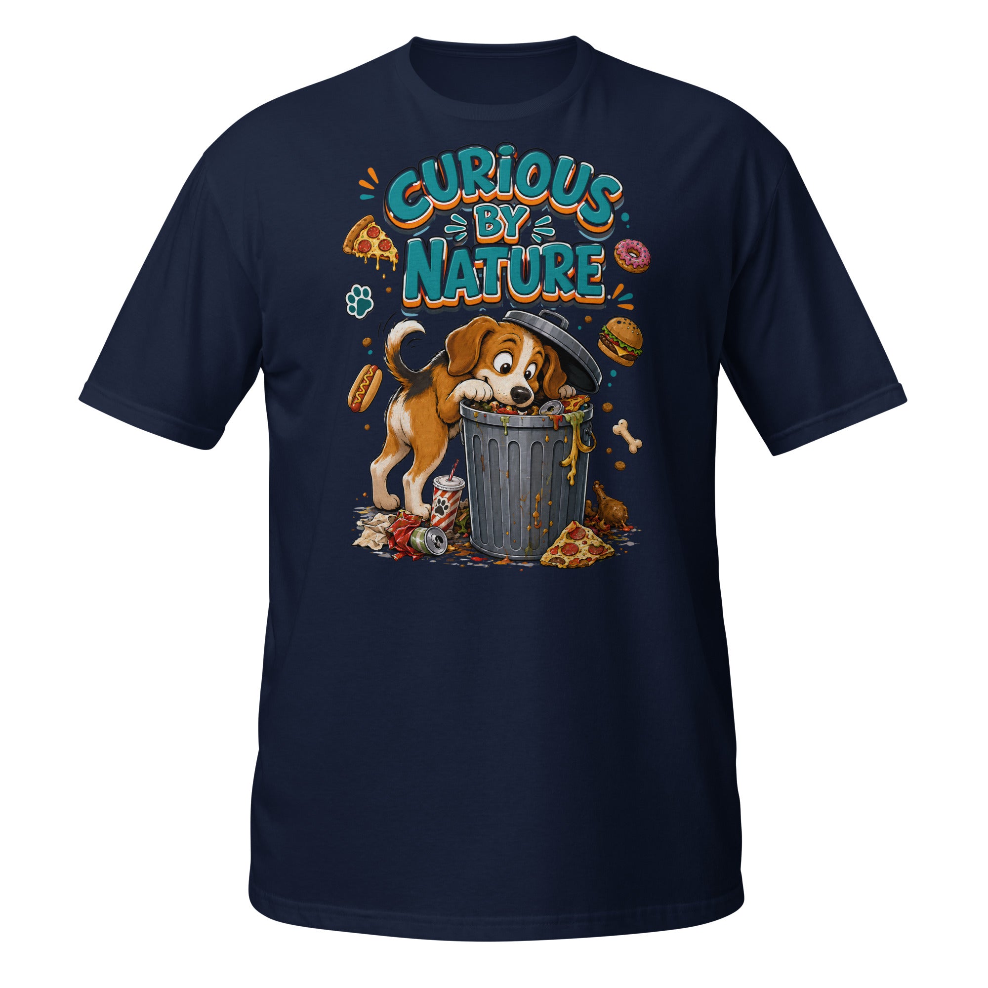 Elite Curious By Nature - Premium Luxury Beagle Dog Lovers T-Shirt by printfluence.net
