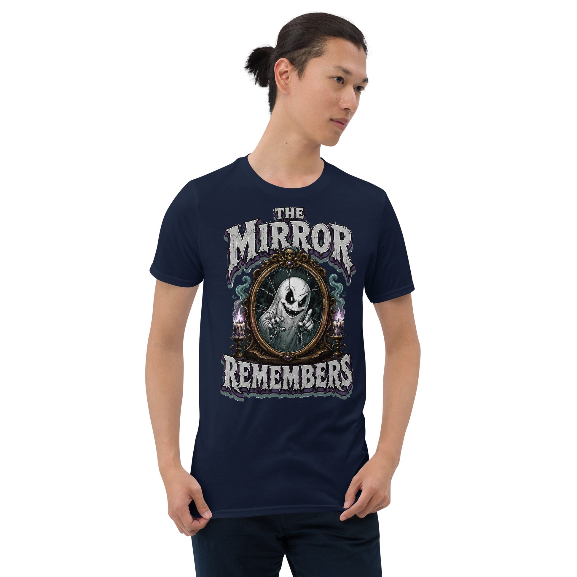 The Mirror Remembers T-Shirt - Gothic Horror & Mystery Tee by printfluence.net