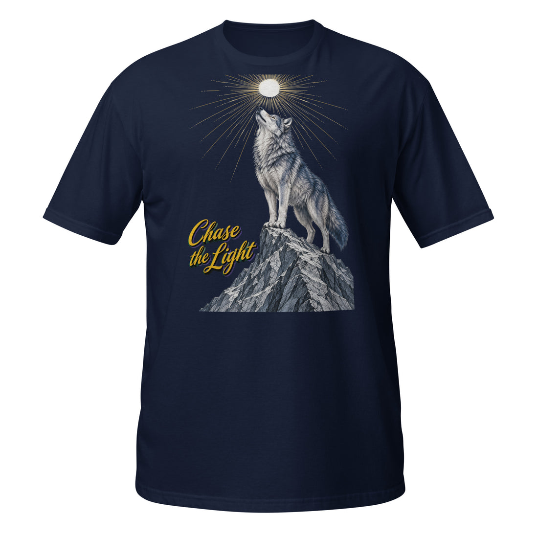 Inspirational Quotes Lovers | Unisex Basic Softstyle T-Shirt — Chase the Light by printfluence
