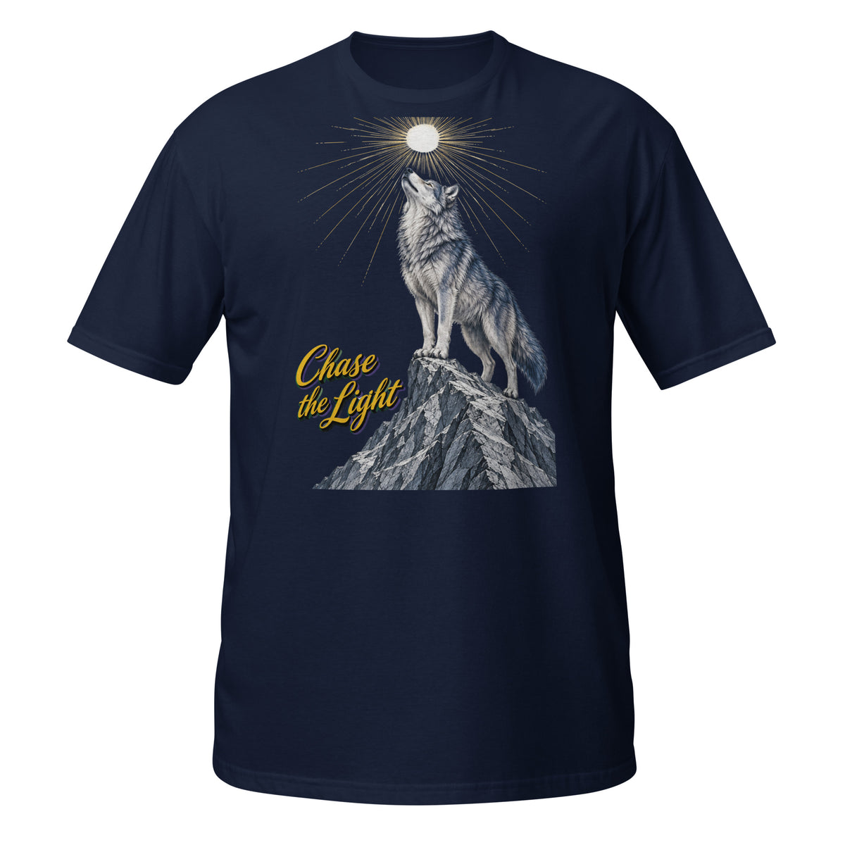 Inspirational Quotes Lovers | Unisex Basic Softstyle T-Shirt — Chase the Light by printfluence