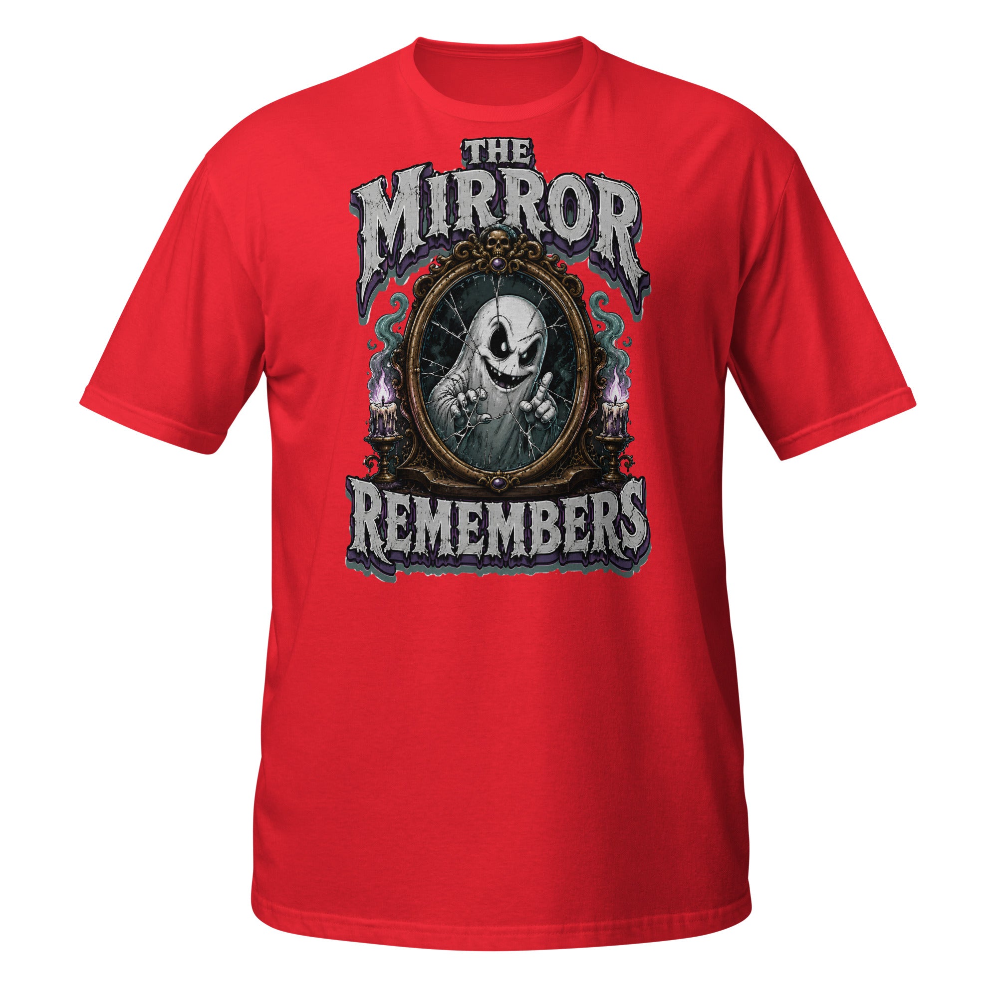 The Mirror Remembers T-Shirt - Gothic Horror & Mystery Tee by printfluence.net