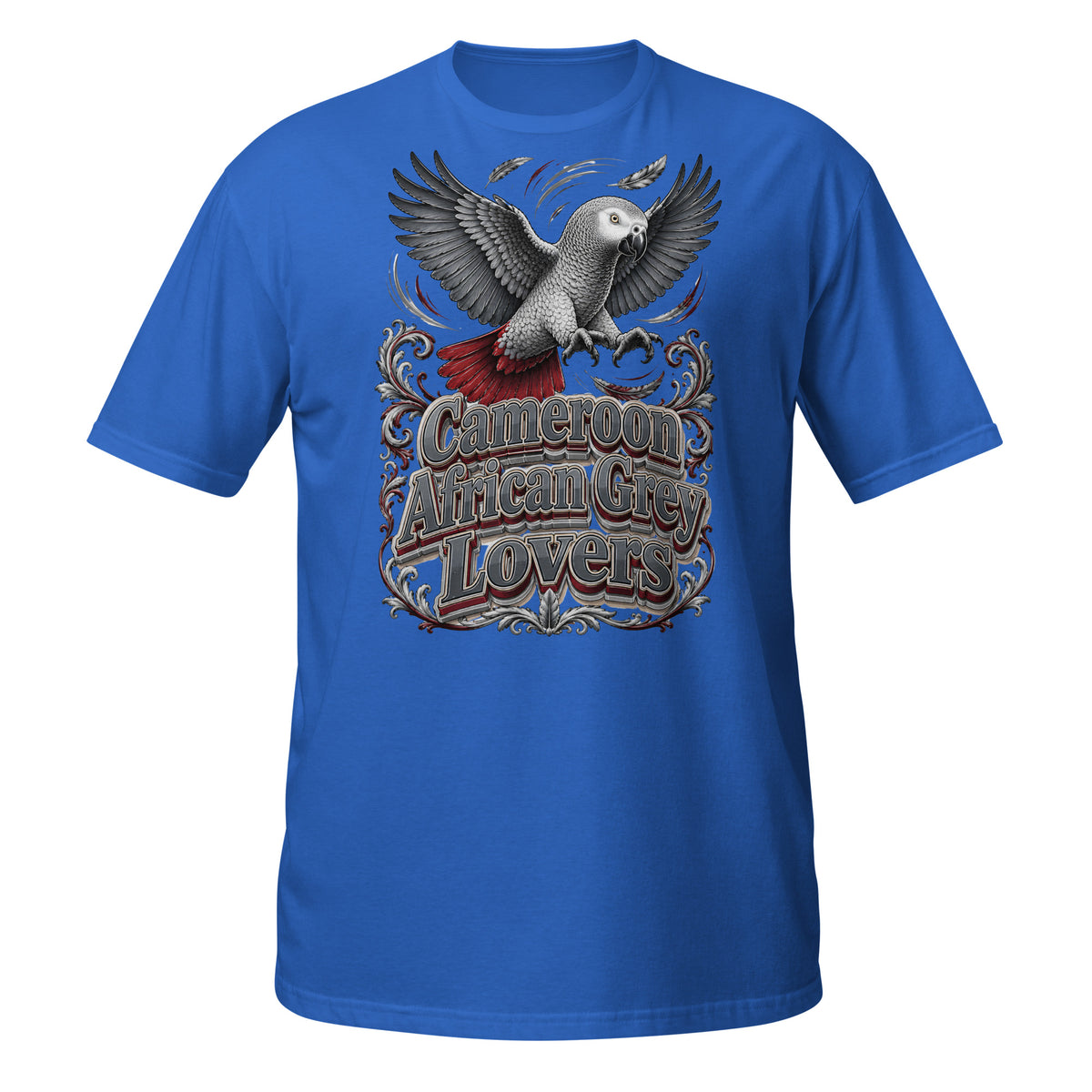 Intelligent African Grey Lovers T-Shirt – Smart Scholar Parrot Art by printfluence.net