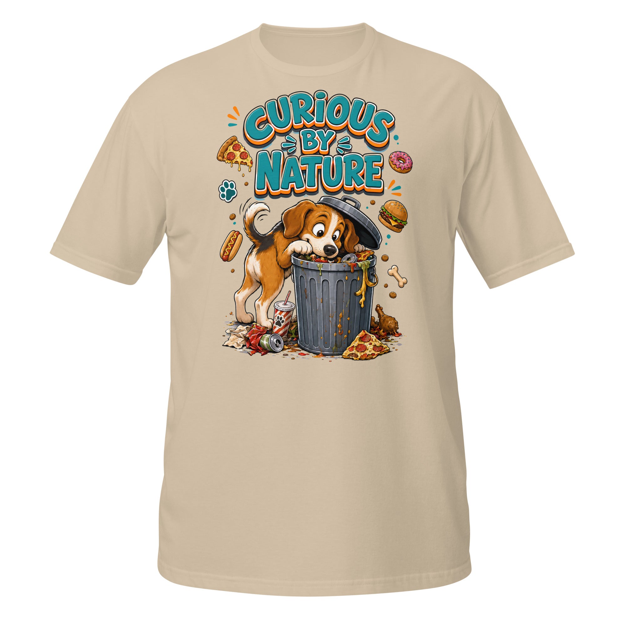 Elite Curious By Nature - Premium Luxury Beagle Dog Lovers T-Shirt by printfluence.net