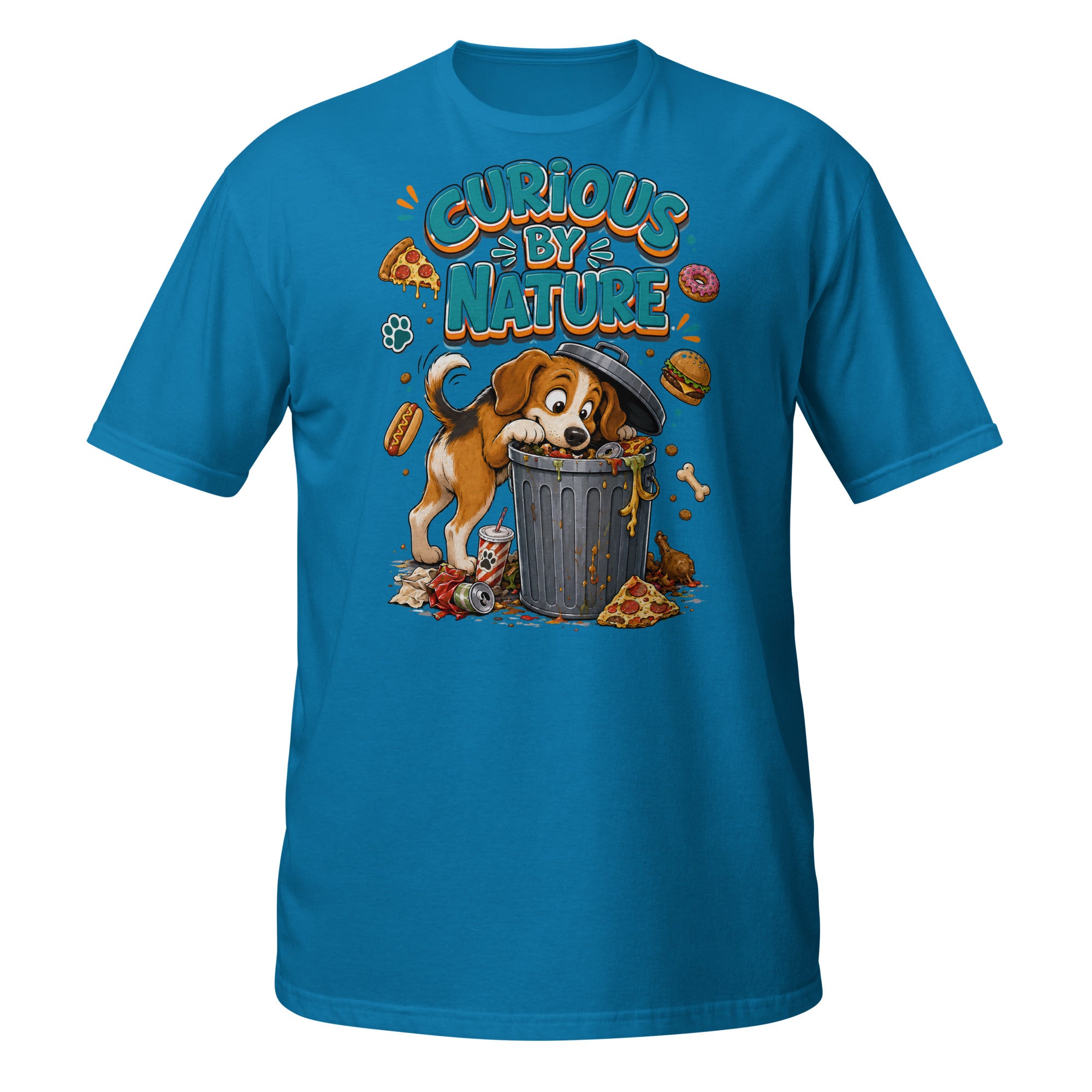 Elite Curious By Nature - Premium Luxury Beagle Dog Lovers T-Shirt by printfluence.net