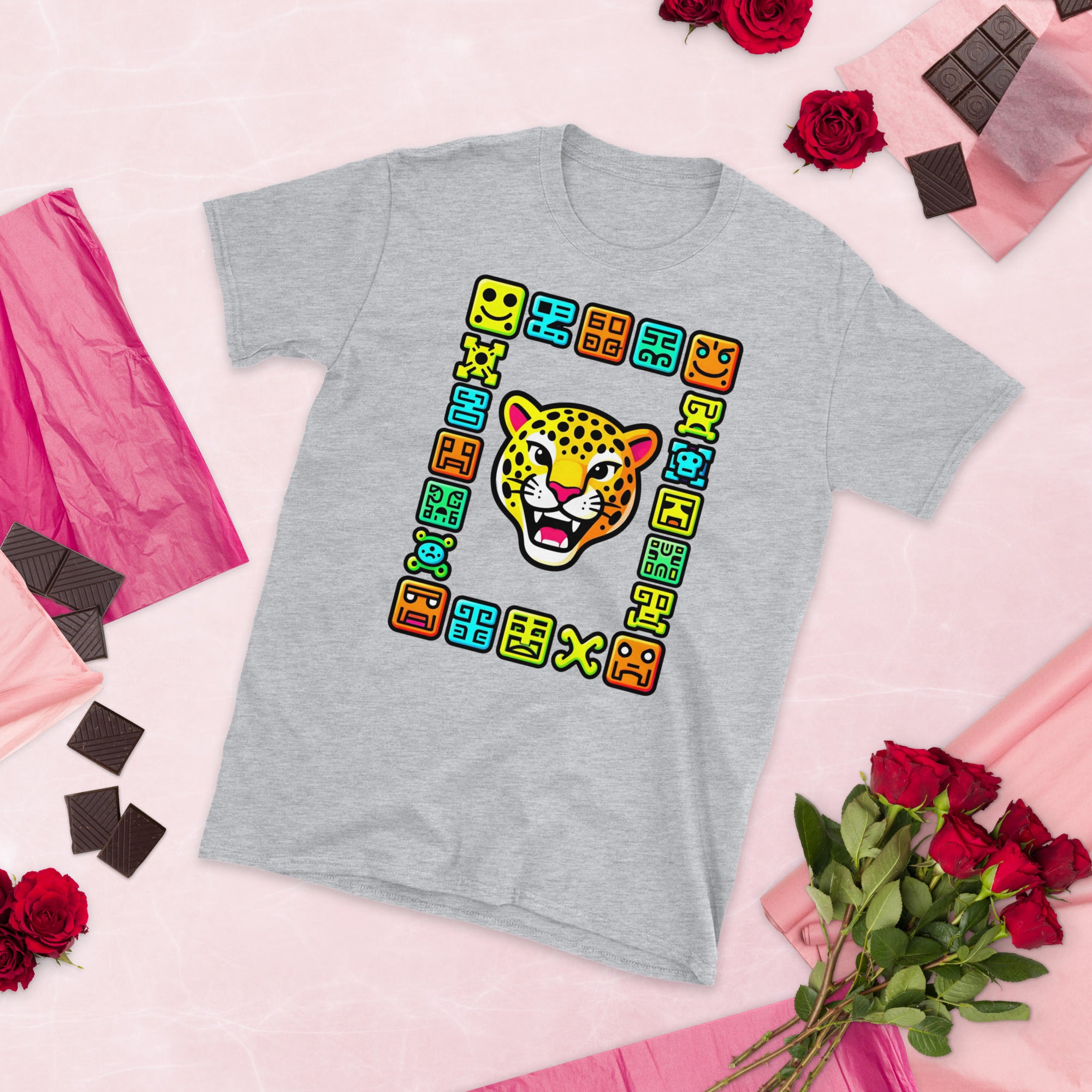 Short-Sleeve Unisex T-Shirt - Elite Maya Jaguar T-Shirt – Ancient Fury for Champions by printfluence.net
