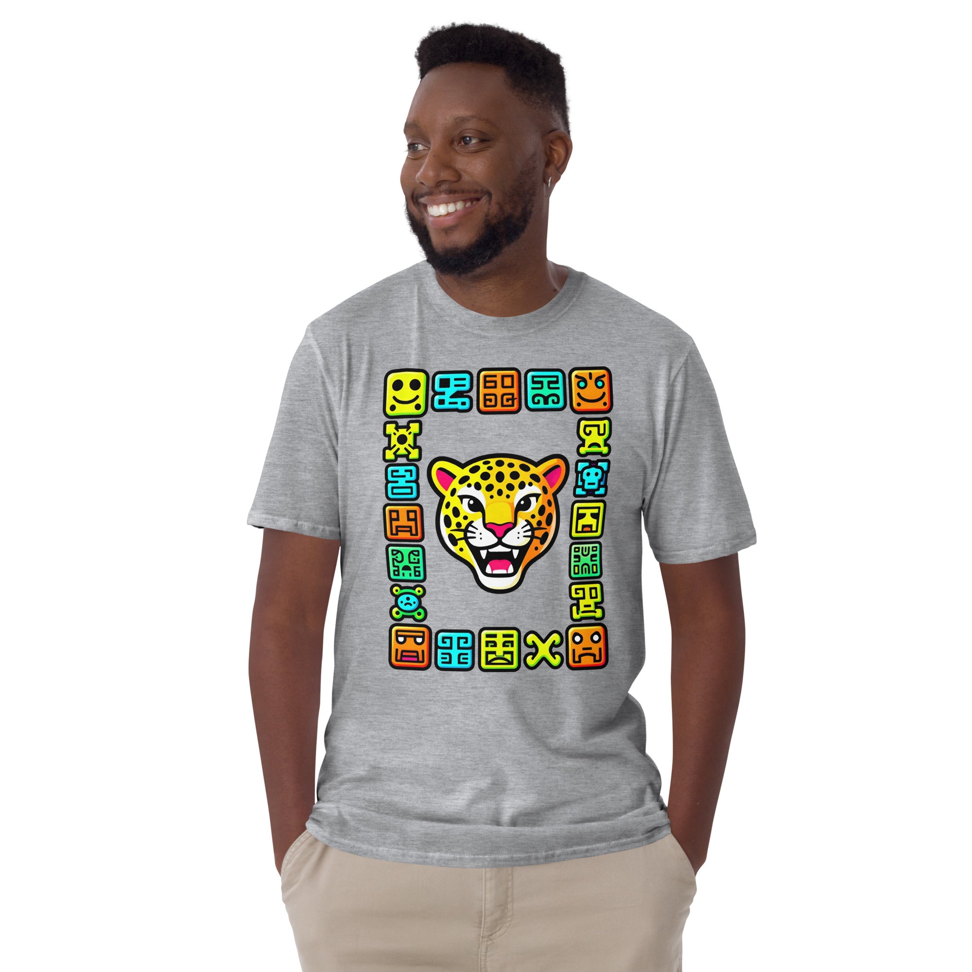 Short-Sleeve Unisex T-Shirt - Elite Maya Jaguar T-Shirt – Ancient Fury for Champions by printfluence.net