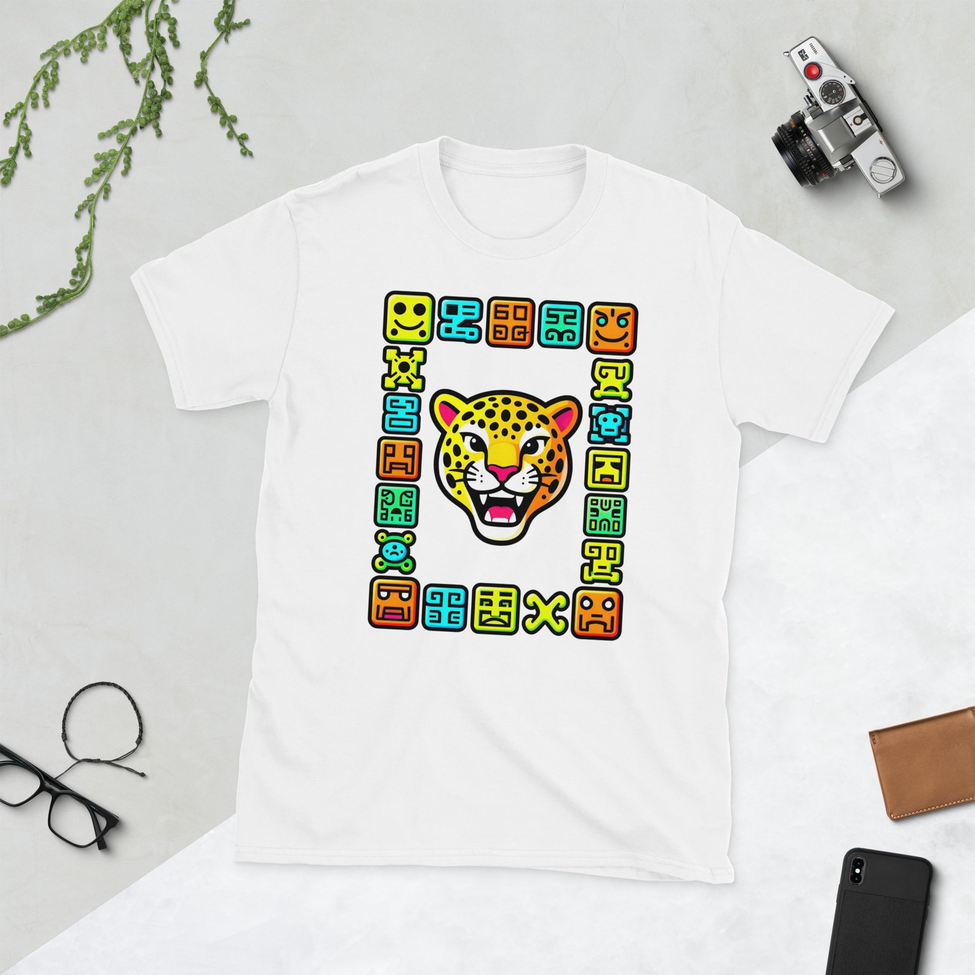 Short-Sleeve Unisex T-Shirt - Elite Maya Jaguar T-Shirt – Ancient Fury for Champions by printfluence.net