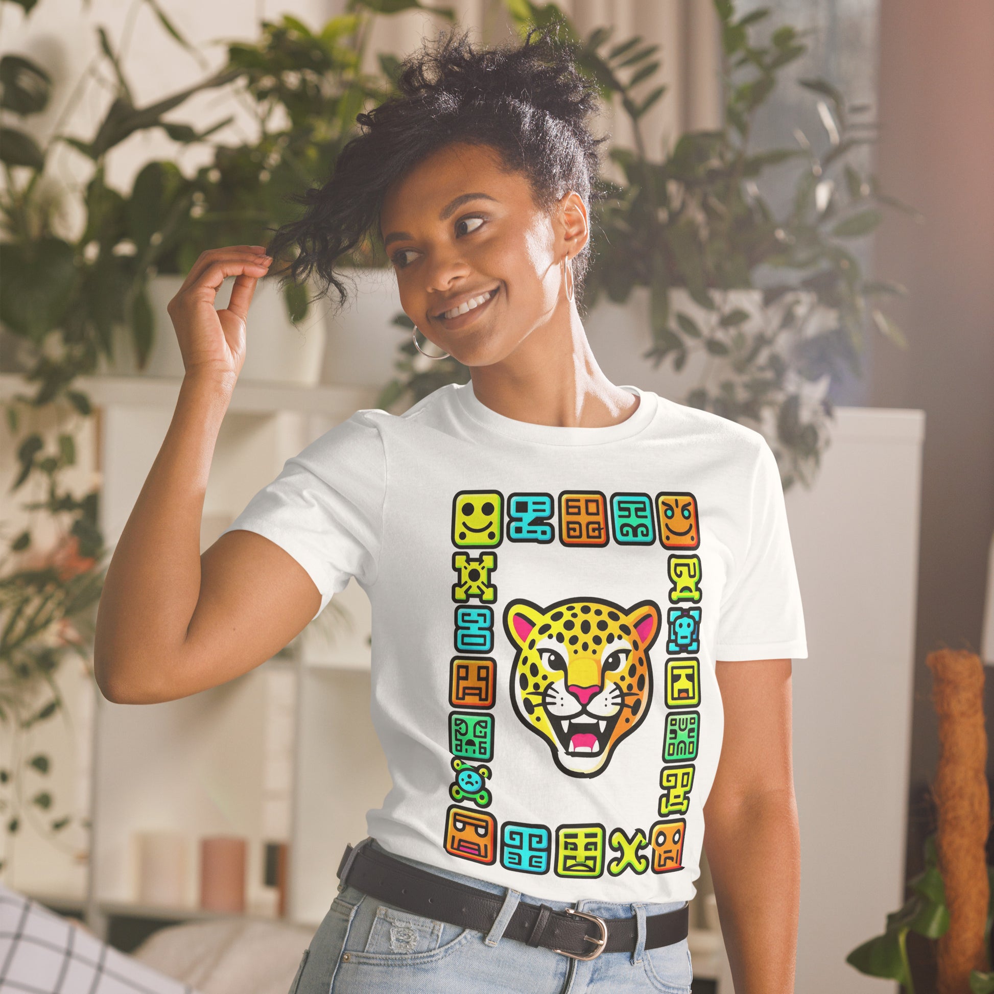 Short-Sleeve Unisex T-Shirt - Elite Maya Jaguar T-Shirt – Ancient Fury for Champions by printfluence.net