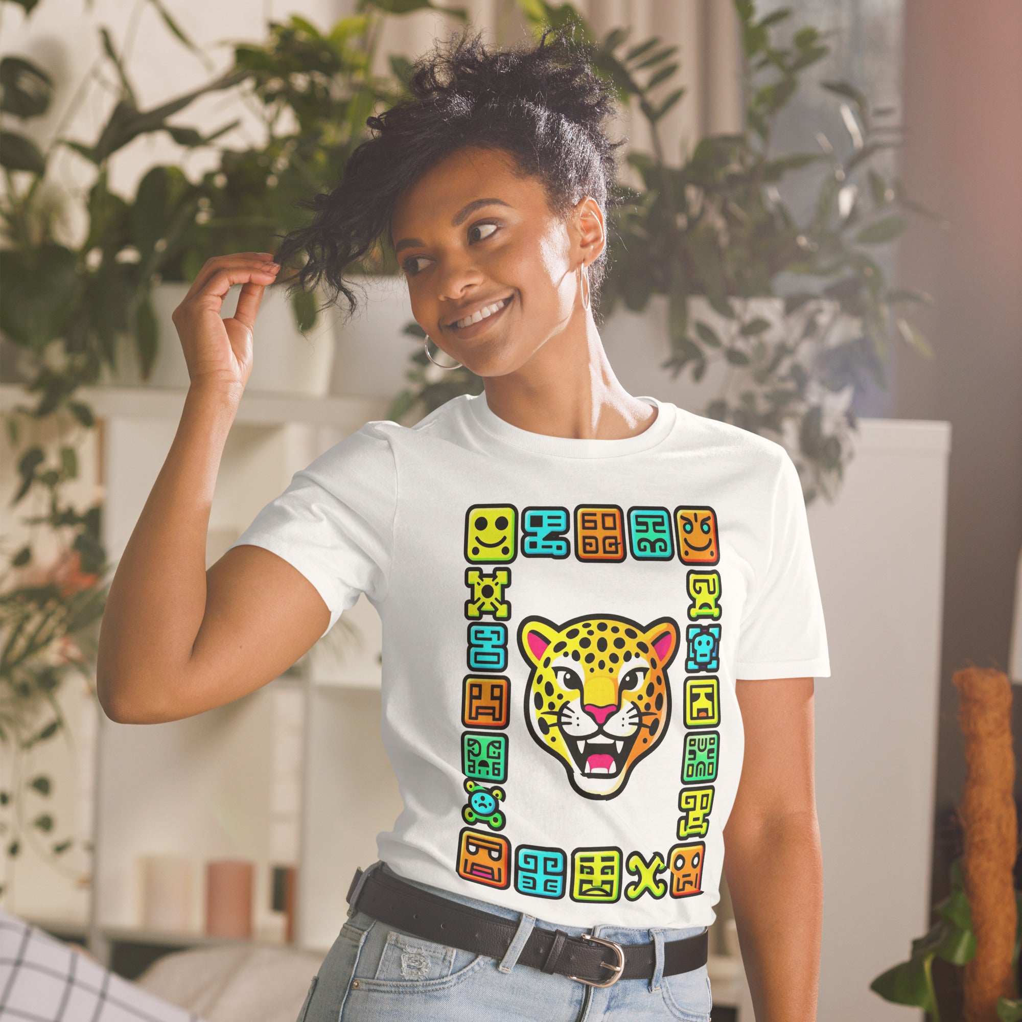 Short-Sleeve Unisex T-Shirt - Elite Maya Jaguar T-Shirt – Ancient Fury for Champions by printfluence.net