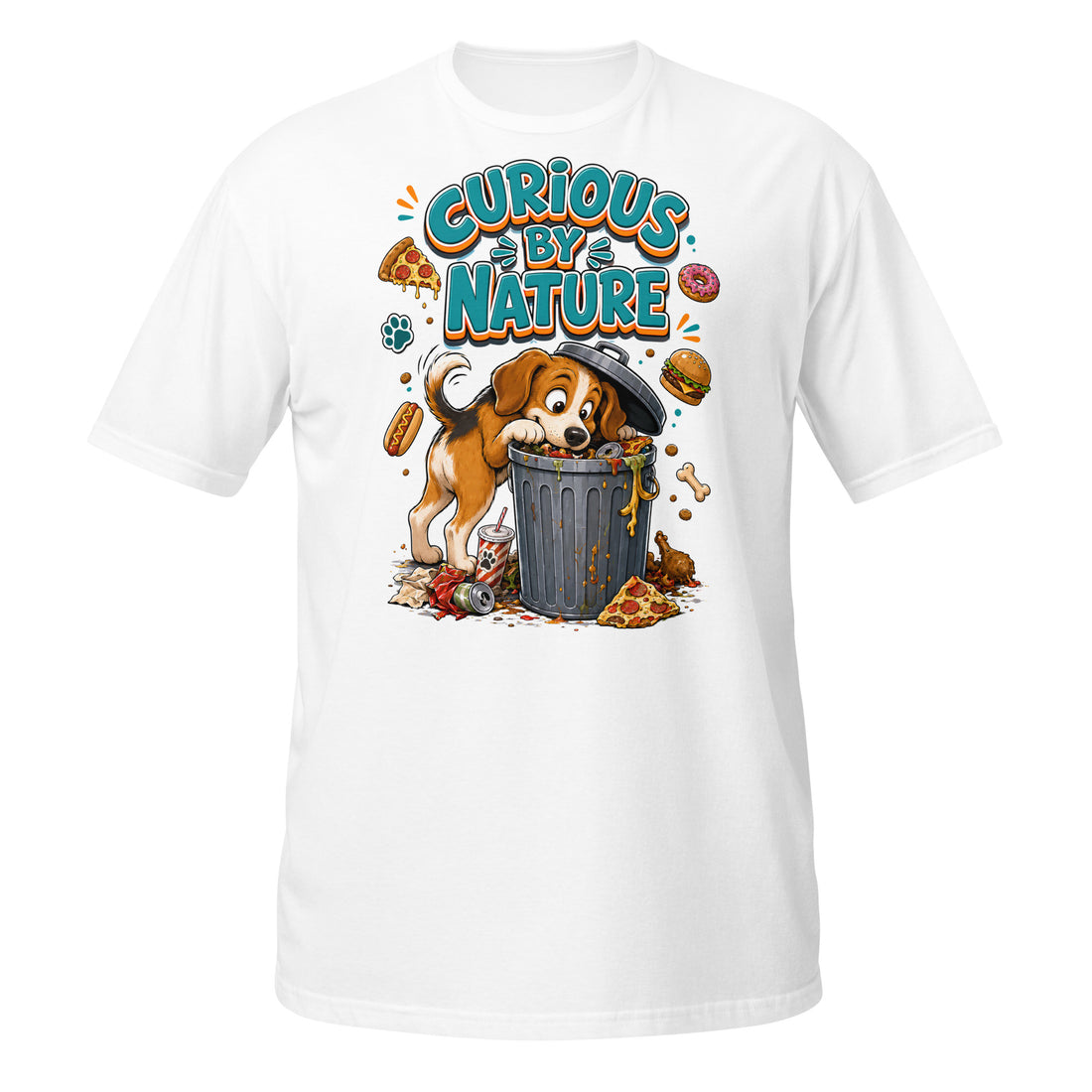 Elite Curious By Nature - Premium Luxury Beagle Dog Lovers T-Shirt by printfluence.net