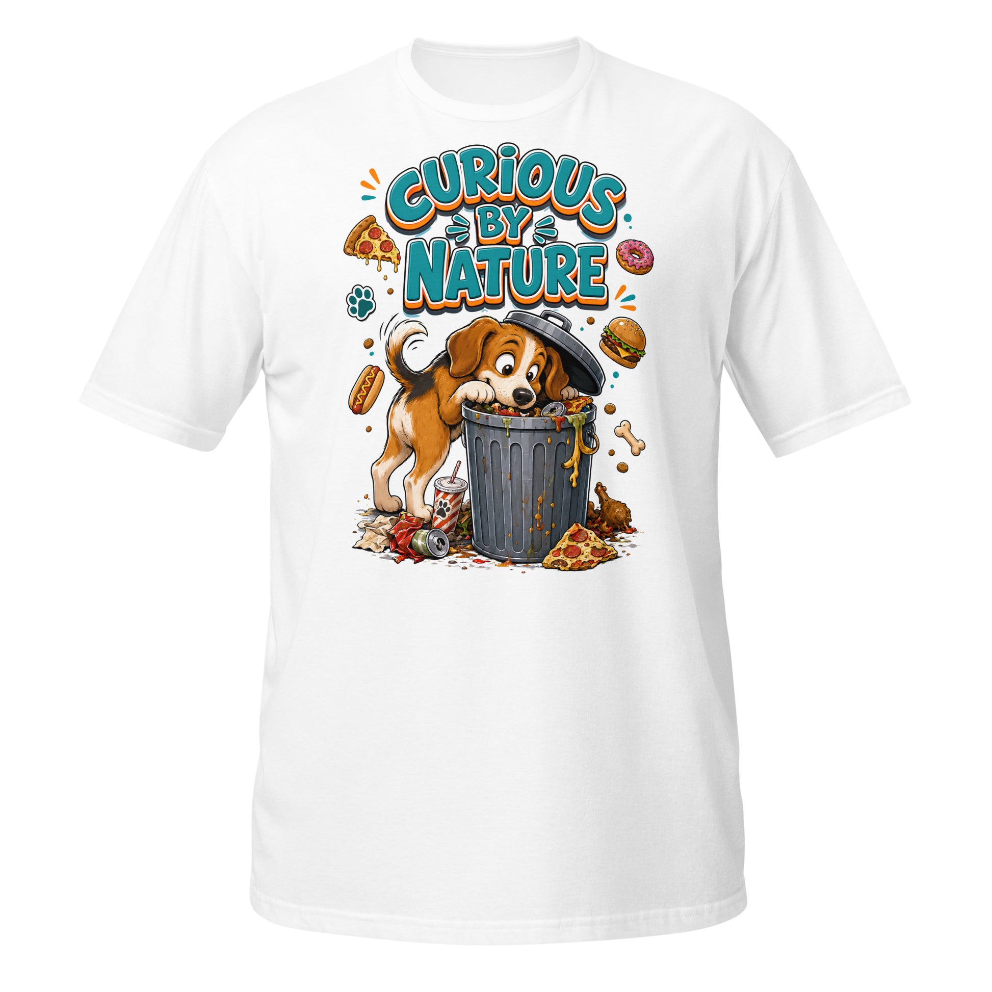 Elite Curious By Nature - Premium Luxury Beagle Dog Lovers T-Shirt by printfluence.net
