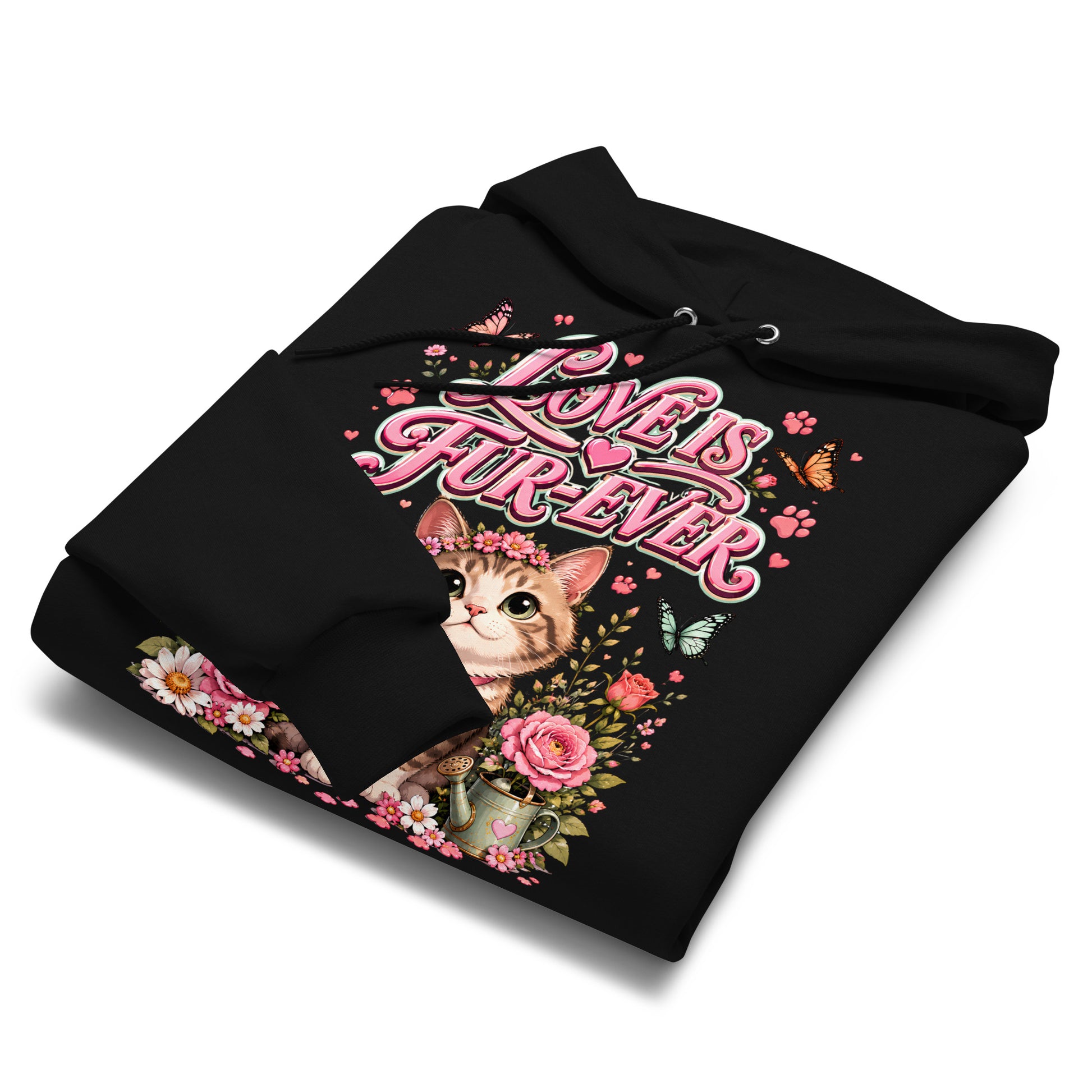 Elite Love Is Fur-Ever - Premium Luxury Champion Hoodie for Cat Lovers by printfluence.net