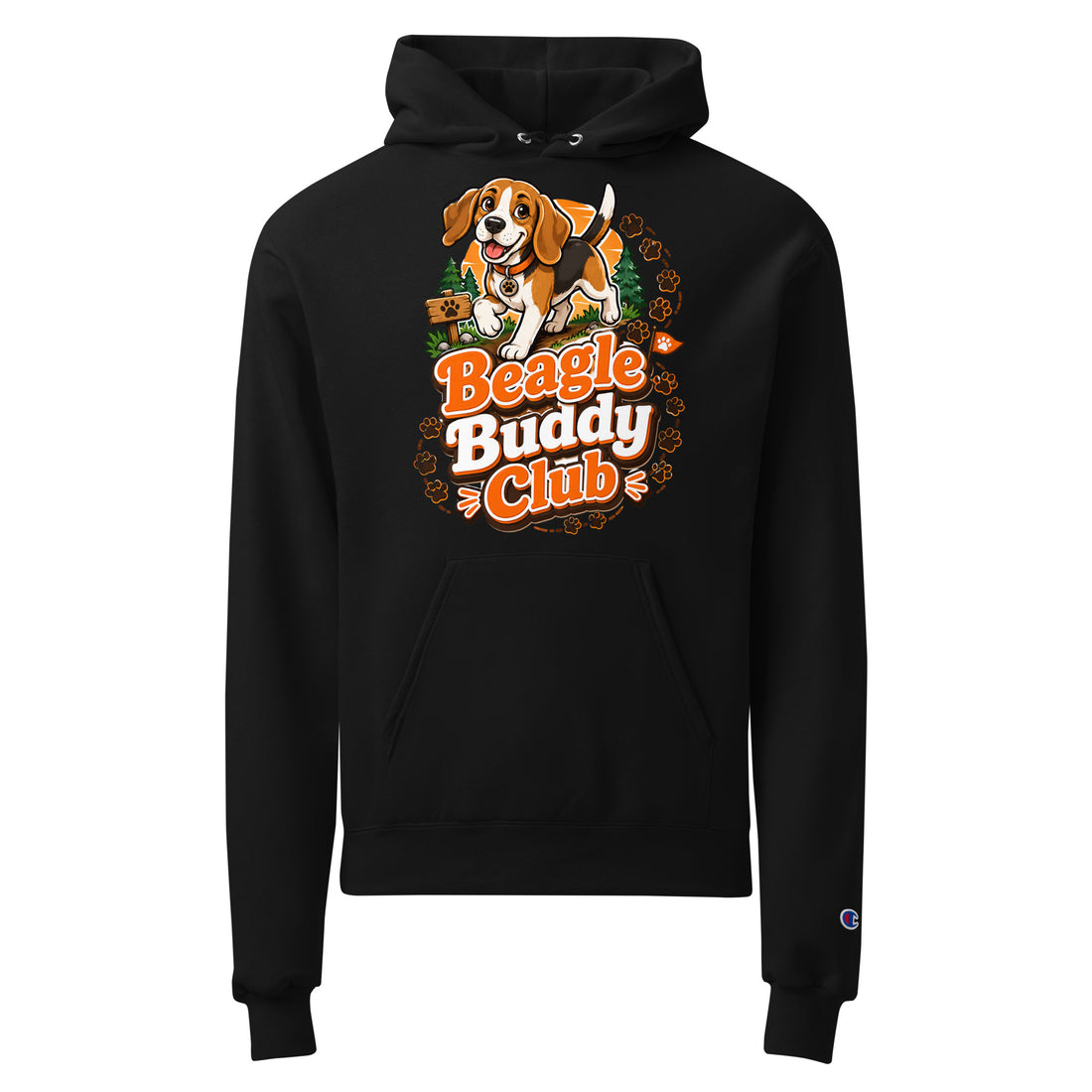 Elite Beagle Buddy Club - Premium Luxury Dog Lovers Unisex Champion Hoodie by printfluence.net