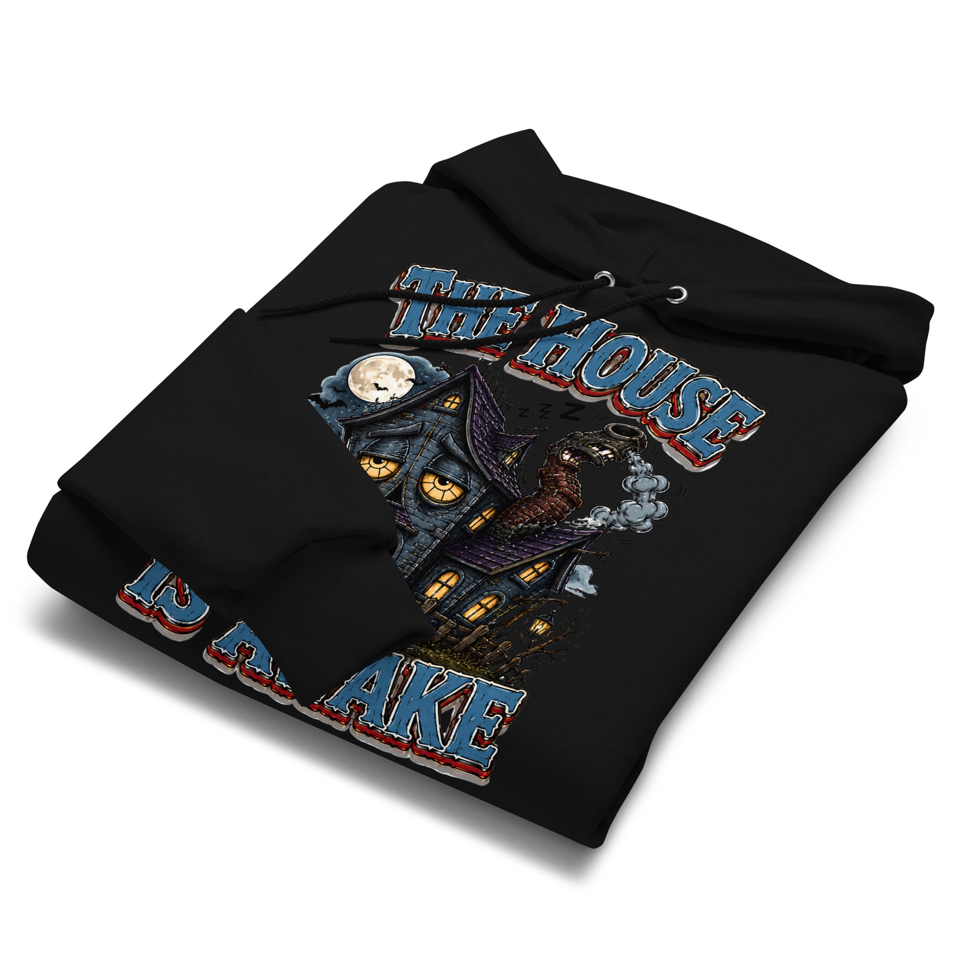The House Is Awake Champion Hoodie - Gothic Horror & Mystery Pullover by printfluence.net
