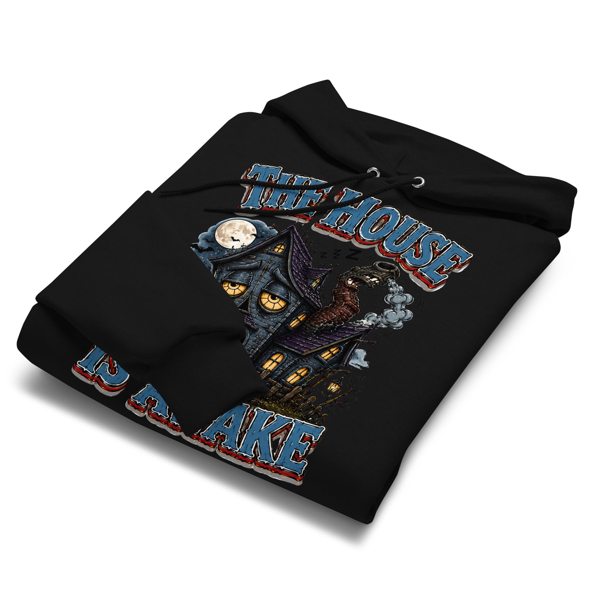 The House Is Awake Champion Hoodie - Gothic Horror & Mystery Pullover by printfluence.net