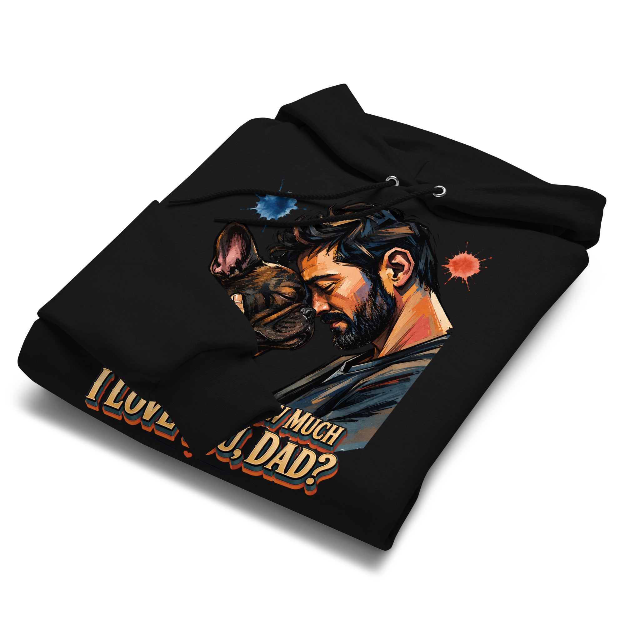 Frenchie Dad Champion Hoodie - Unisex Premium French Bulldog Lovers Pullover H-12 by printfluence.net