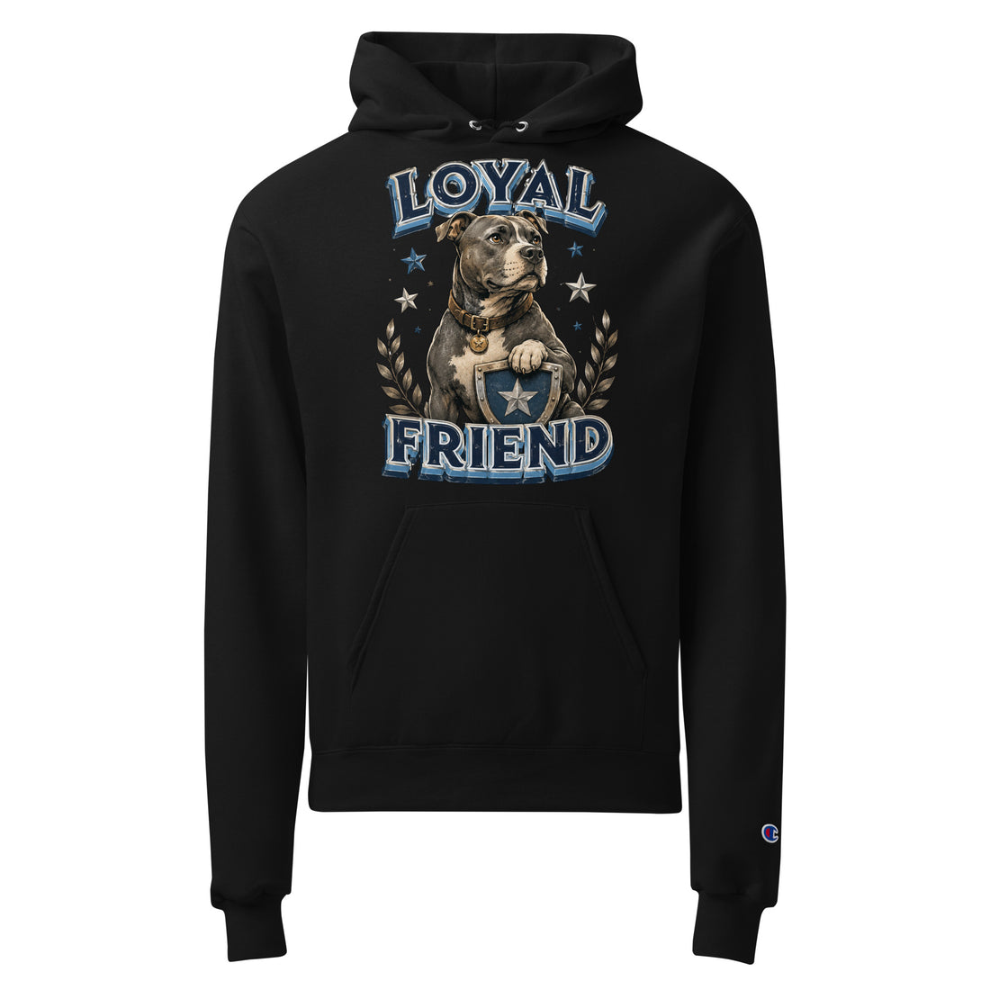 Pitbull Lovers | Unisex Champion Hoodie - Loyal Friend by printfluence.net