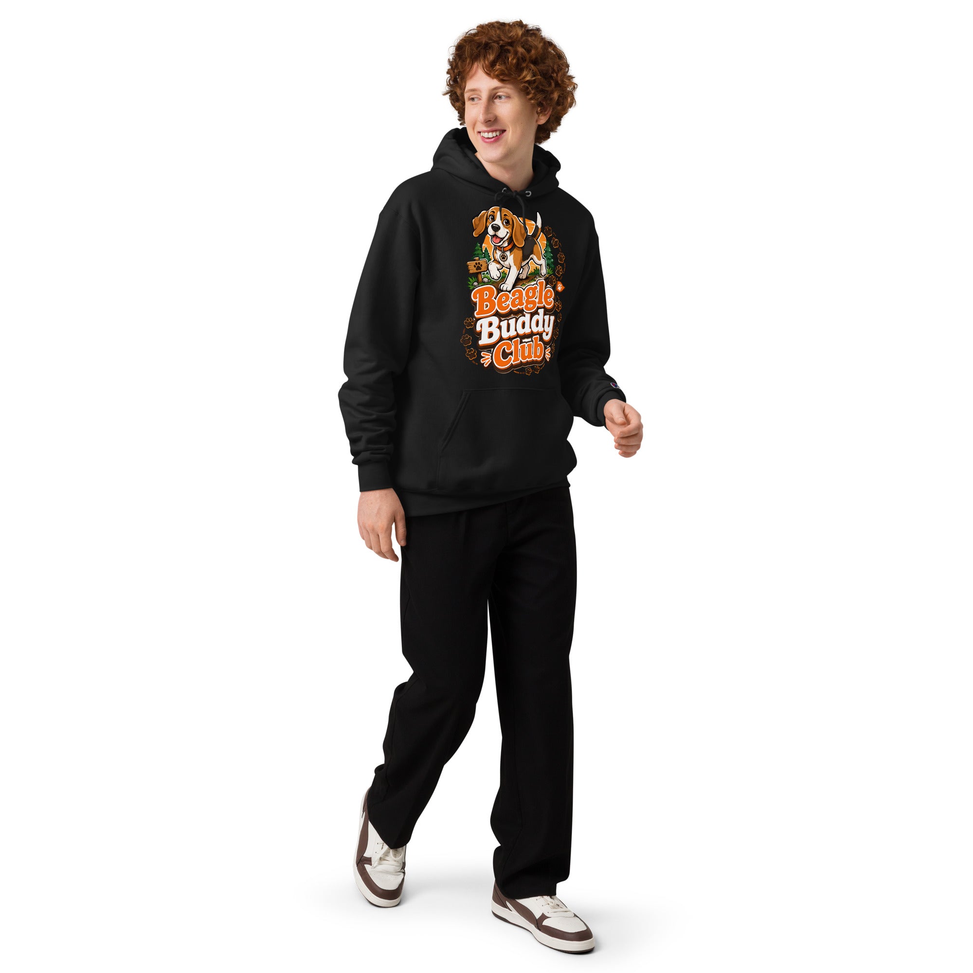 Elite Beagle Buddy Club - Premium Luxury Dog Lovers Unisex Champion Hoodie by printfluence.net
